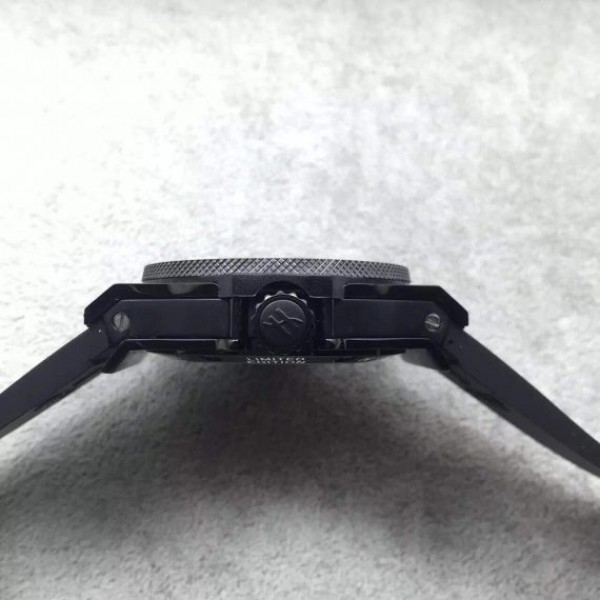 Replica Hublot Big Bang Tourbillon Ceramic Case Black Dial Rubber Strap - Top club