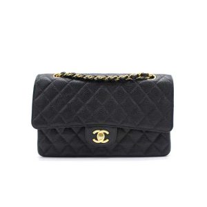 Chanel Classic Medium Blue Lambskin Rainbow Hardware – CB0311:1High-quality replica
