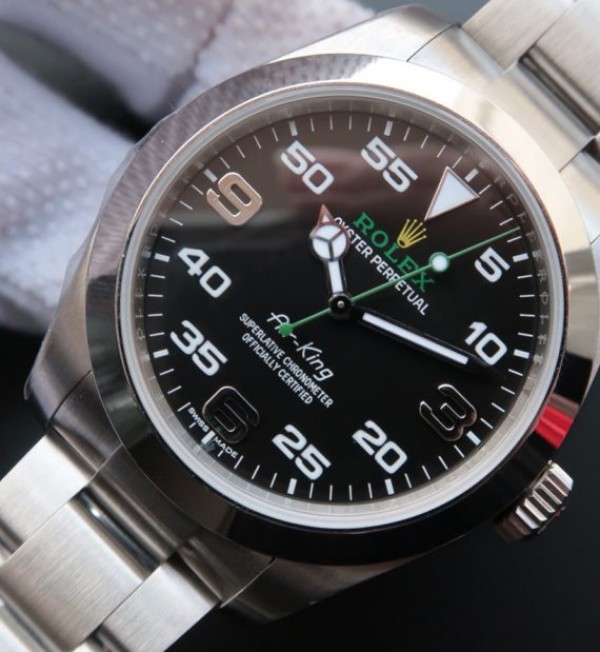 Replica Rolex Air-King 116900 40mm Baselworld 2016 Noob SS Bracelet A2836 - Elite Watch Atelier