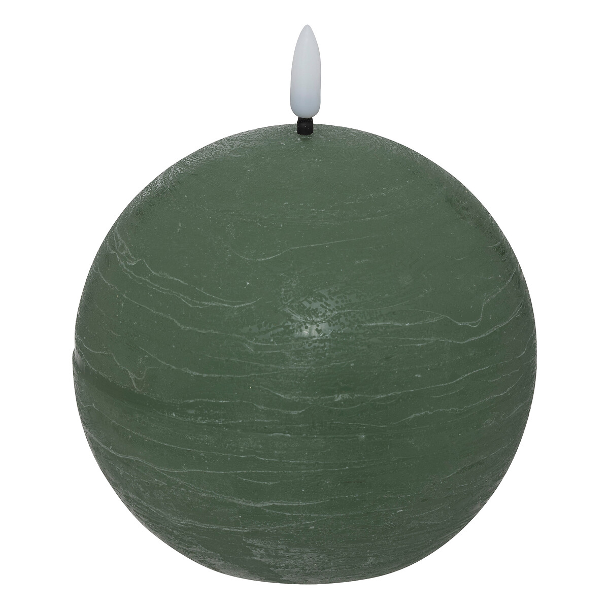 "Molia" LED ball candle Green, D.8 cm