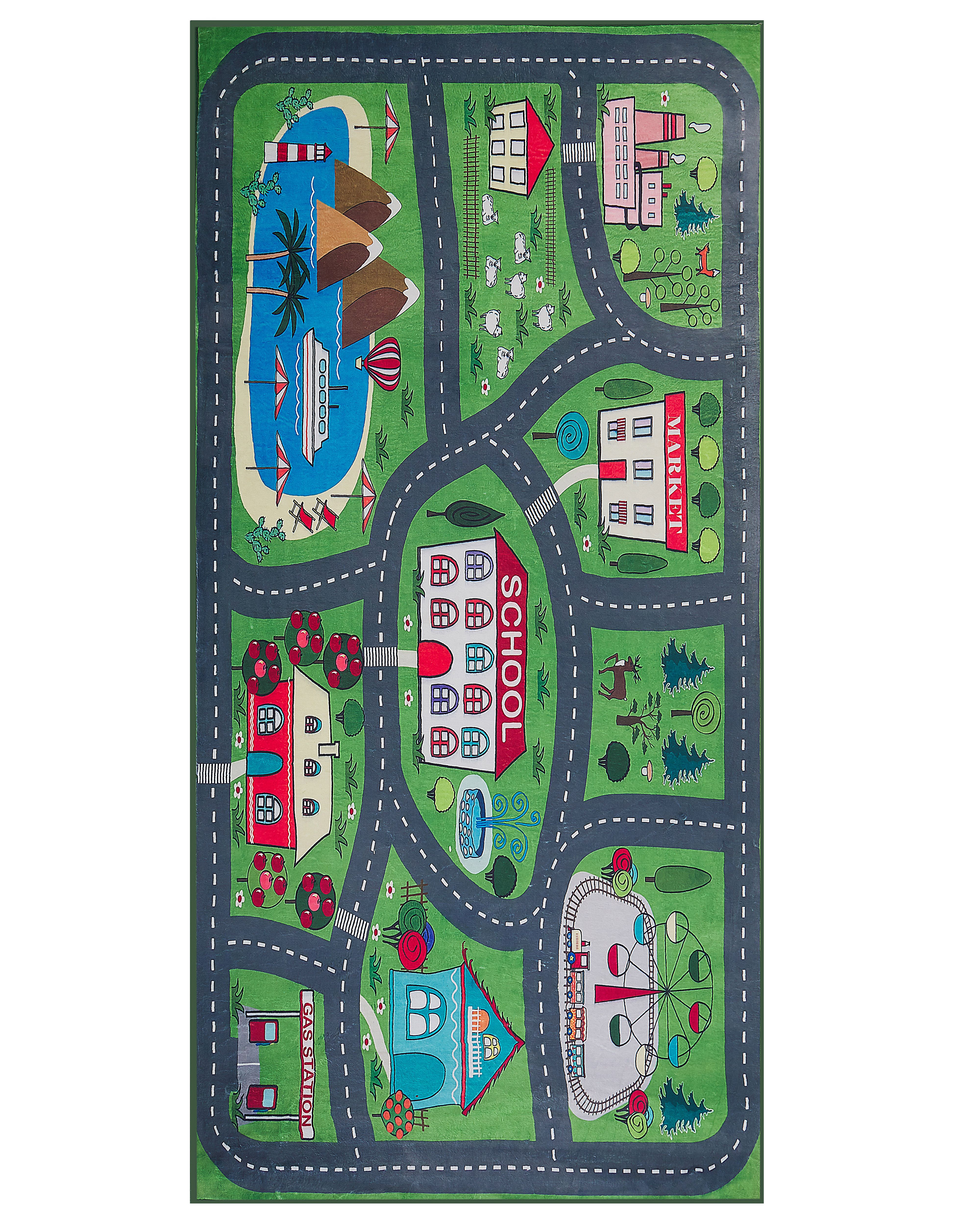 Kids Rug TUTAK Green 80 x 150 cm