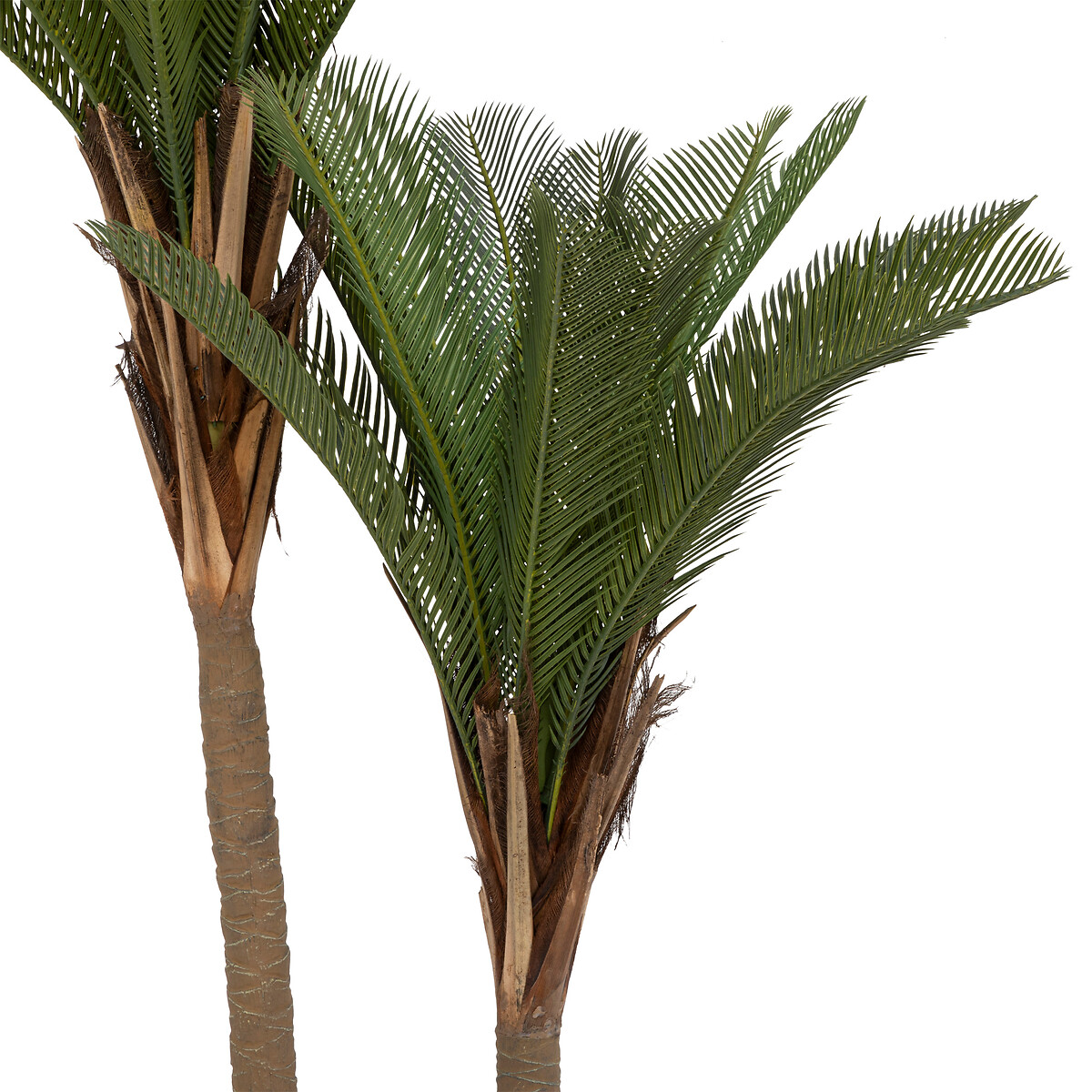 Artificial palm tree with 2 trunks H.180 cm