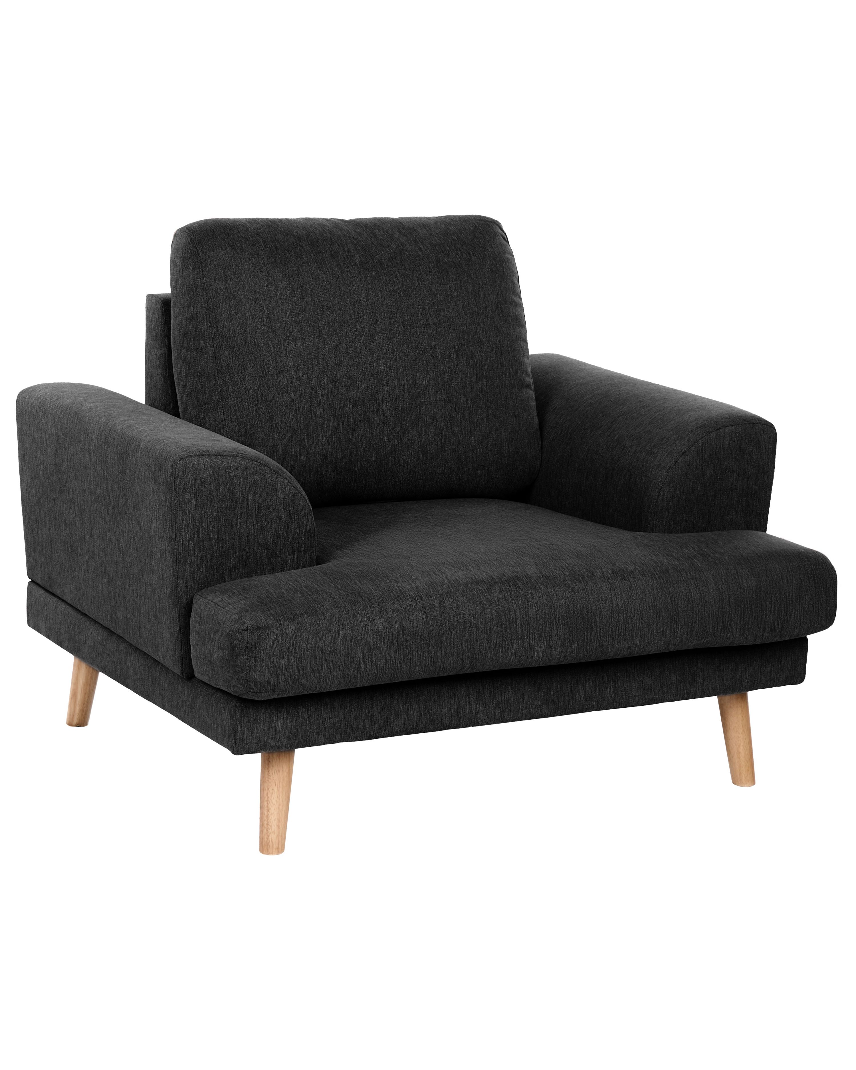Armchair KILDAL Fabric Black