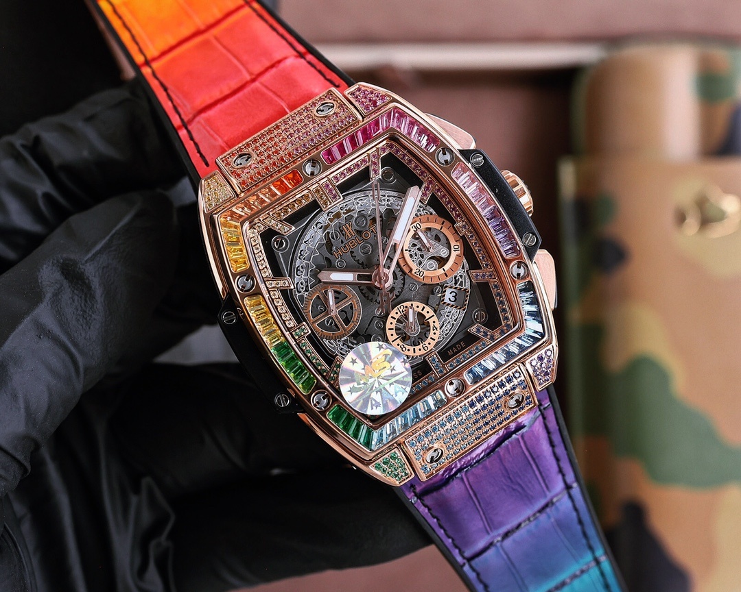 HUBLOT Spirit of Big Bang King Gold Rainbow 32mm(1:1 replica) - Elite Watch Atelier