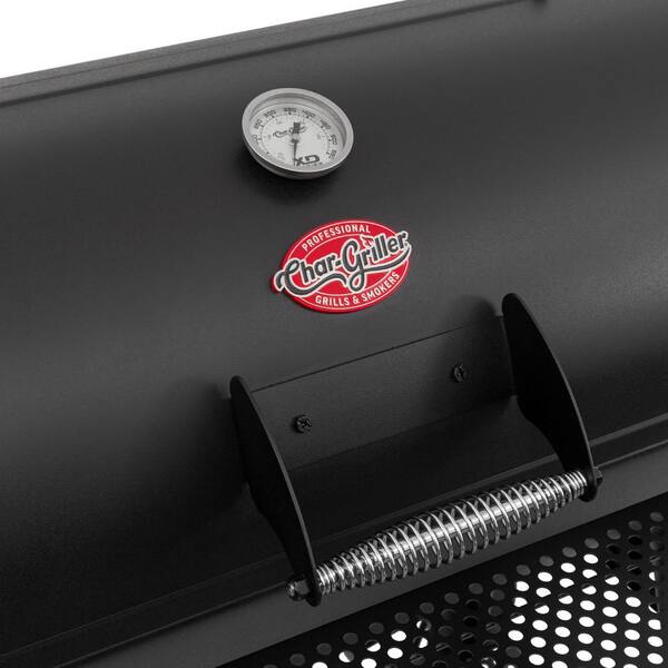 Grand Champ Charcoal Grill and Offset Smoker in Black - Image 6