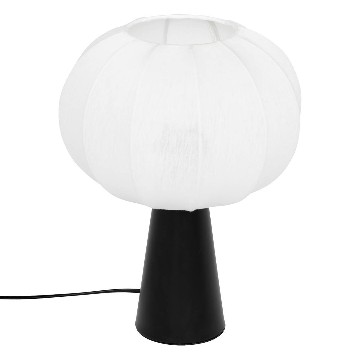 Desk lamp "Tobie" Cotton, Silver, H. 33 cm
