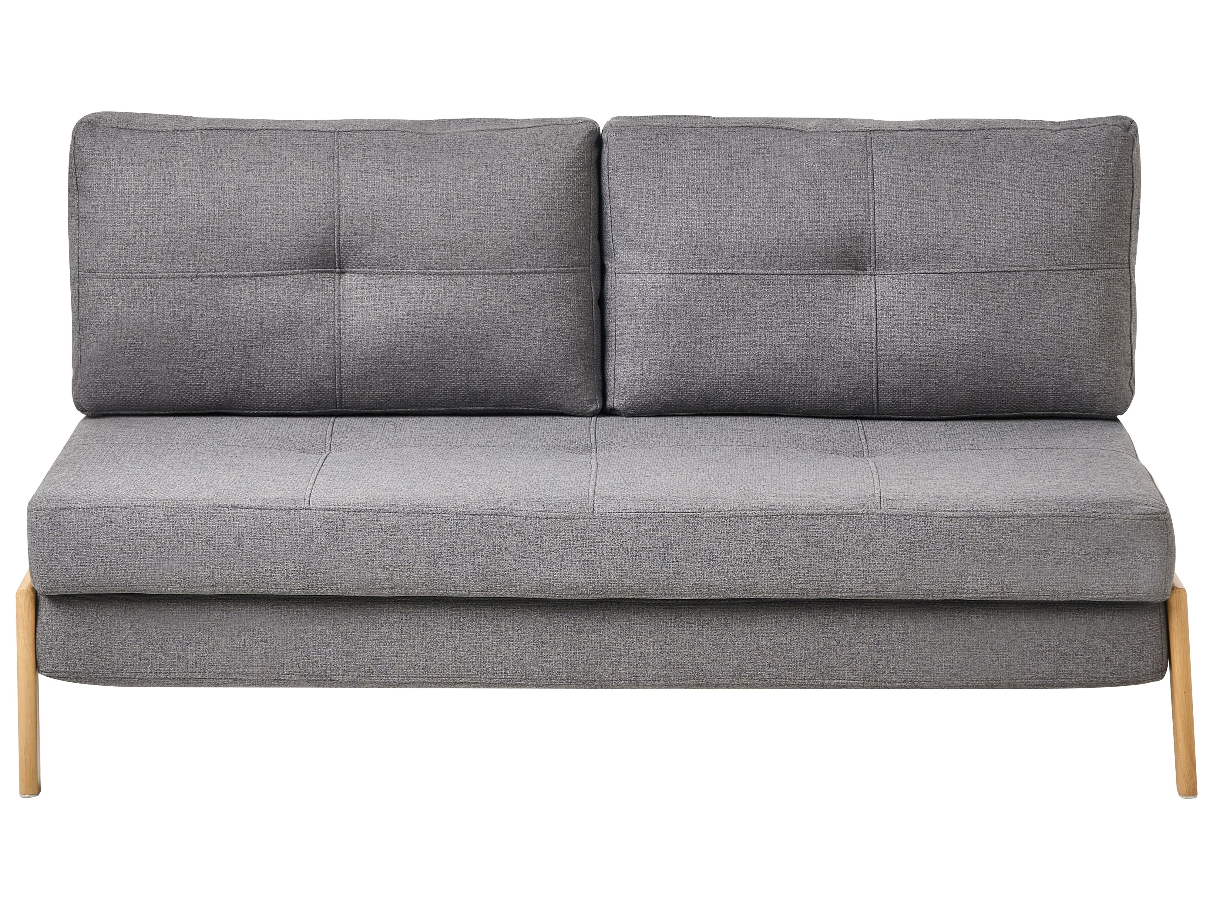 Sofa Bed 2 Seater EDLAND Fabric Dark Grey