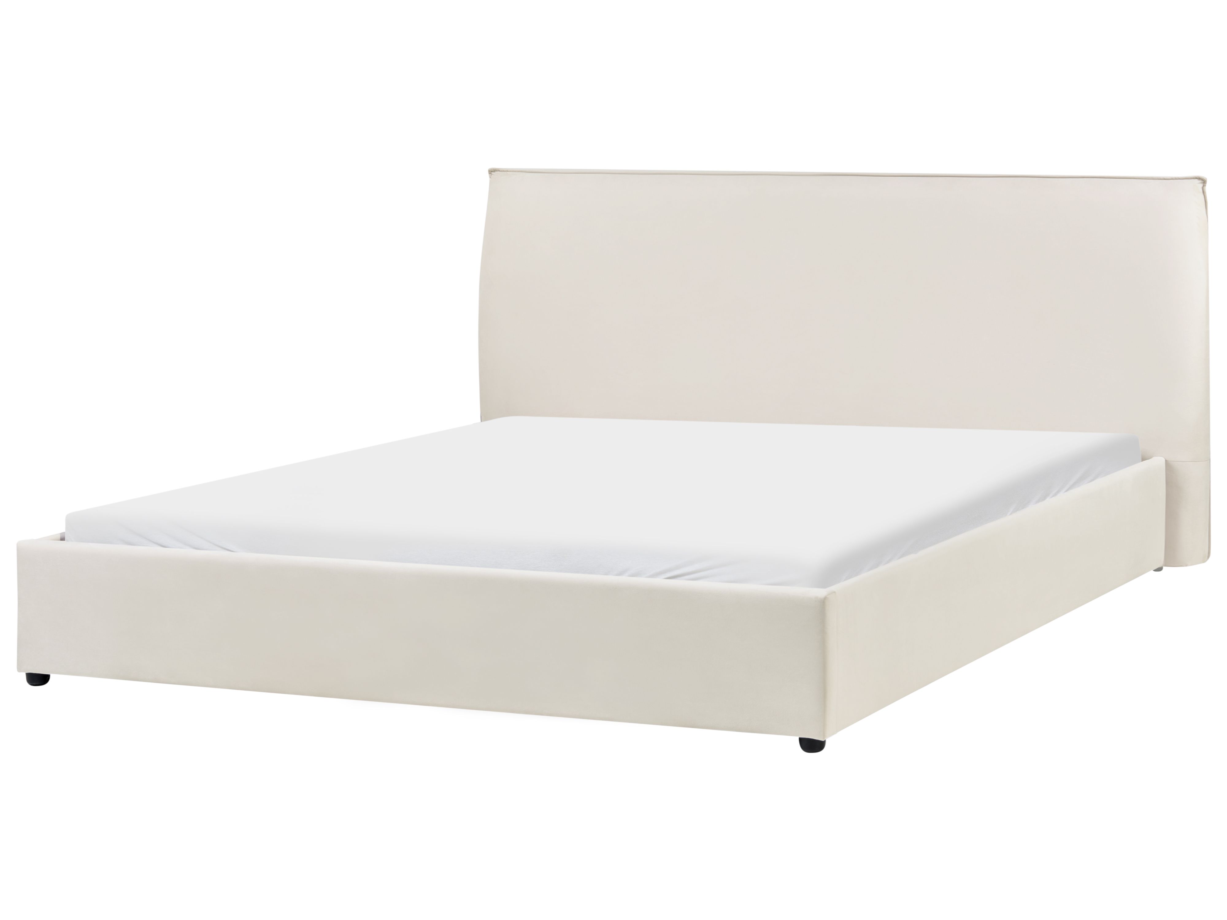 Waterbed Velvet LAVAUR 180 x 200 cm (EU Super King) Off-White