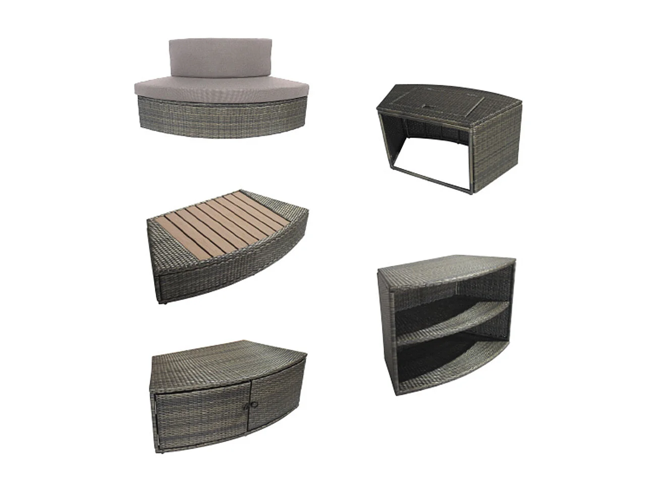 Mobilier pour spa Netspa Octopus (5 modules)