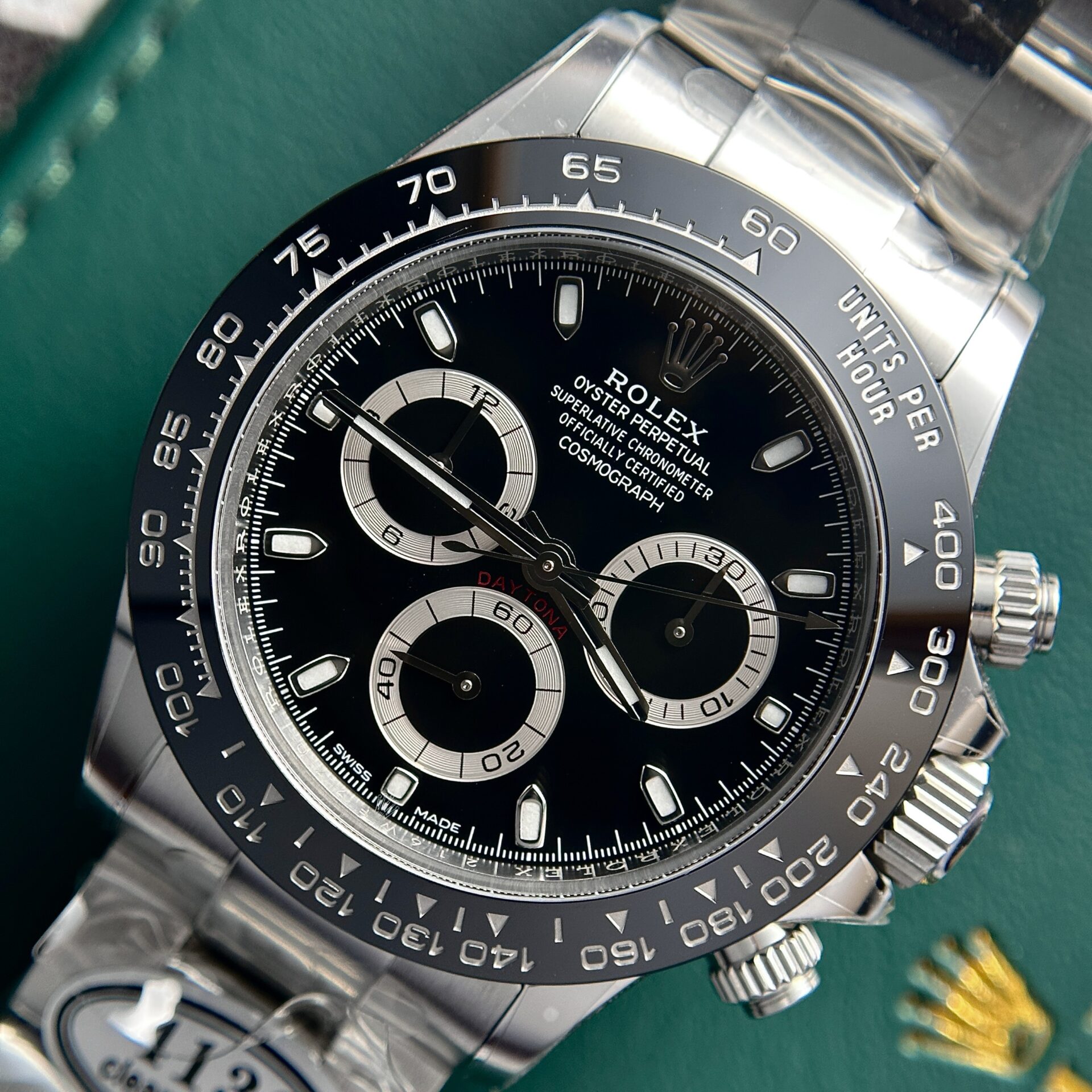Rolex Replica 1:1 Watch Daytona 116500LN Godzilla Black Dial Clean Factory 40mm - Elite Watch Atelier