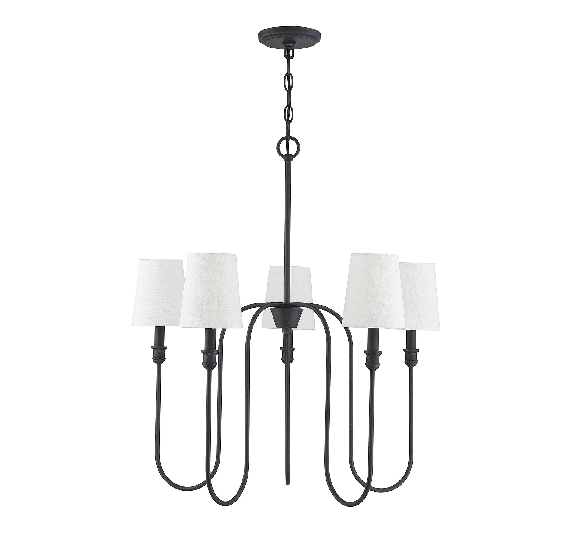 Trade Winds Lighting 5-Light Chandelier In Aged Iron