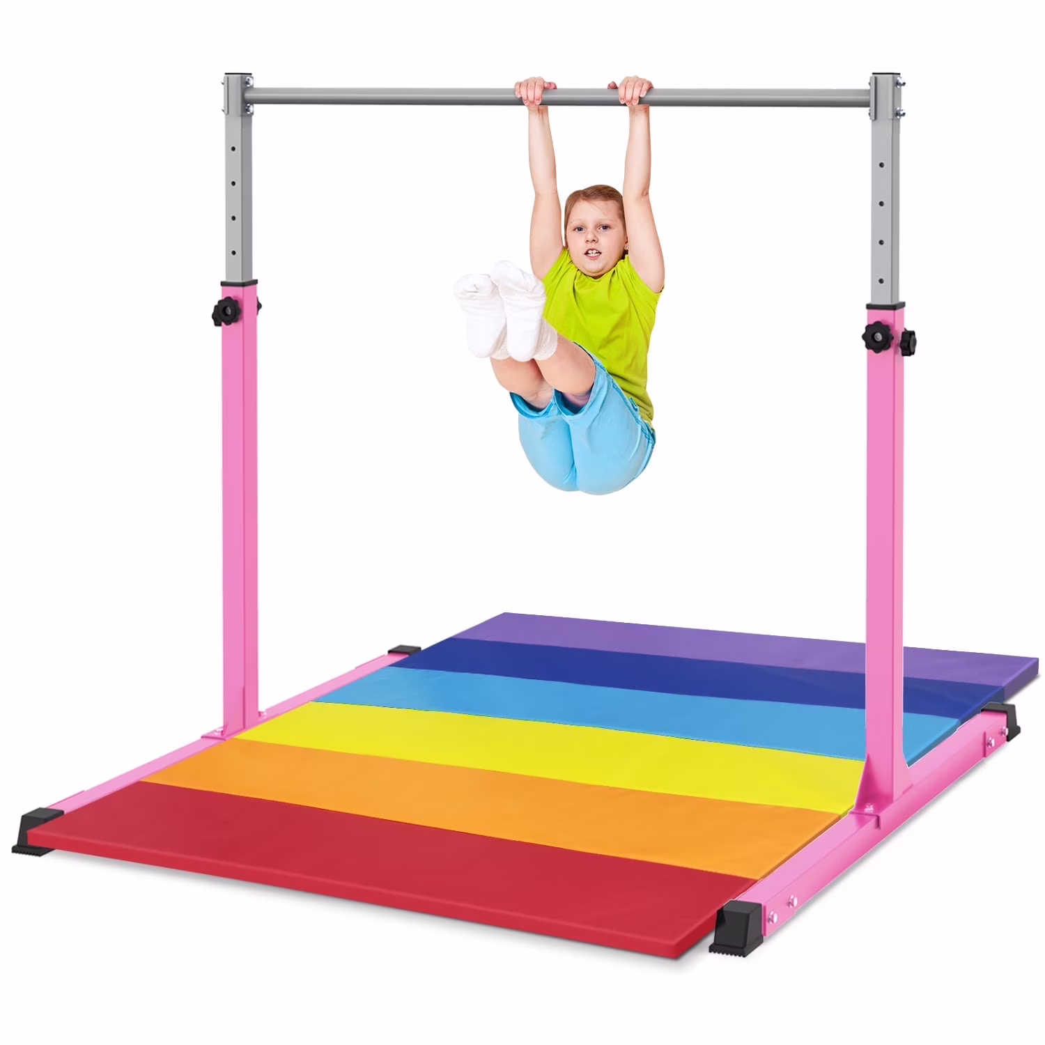 Safly Fun Anti Slip Adjustable Steel Gymnastics Bar, 50 in Width - Image 5