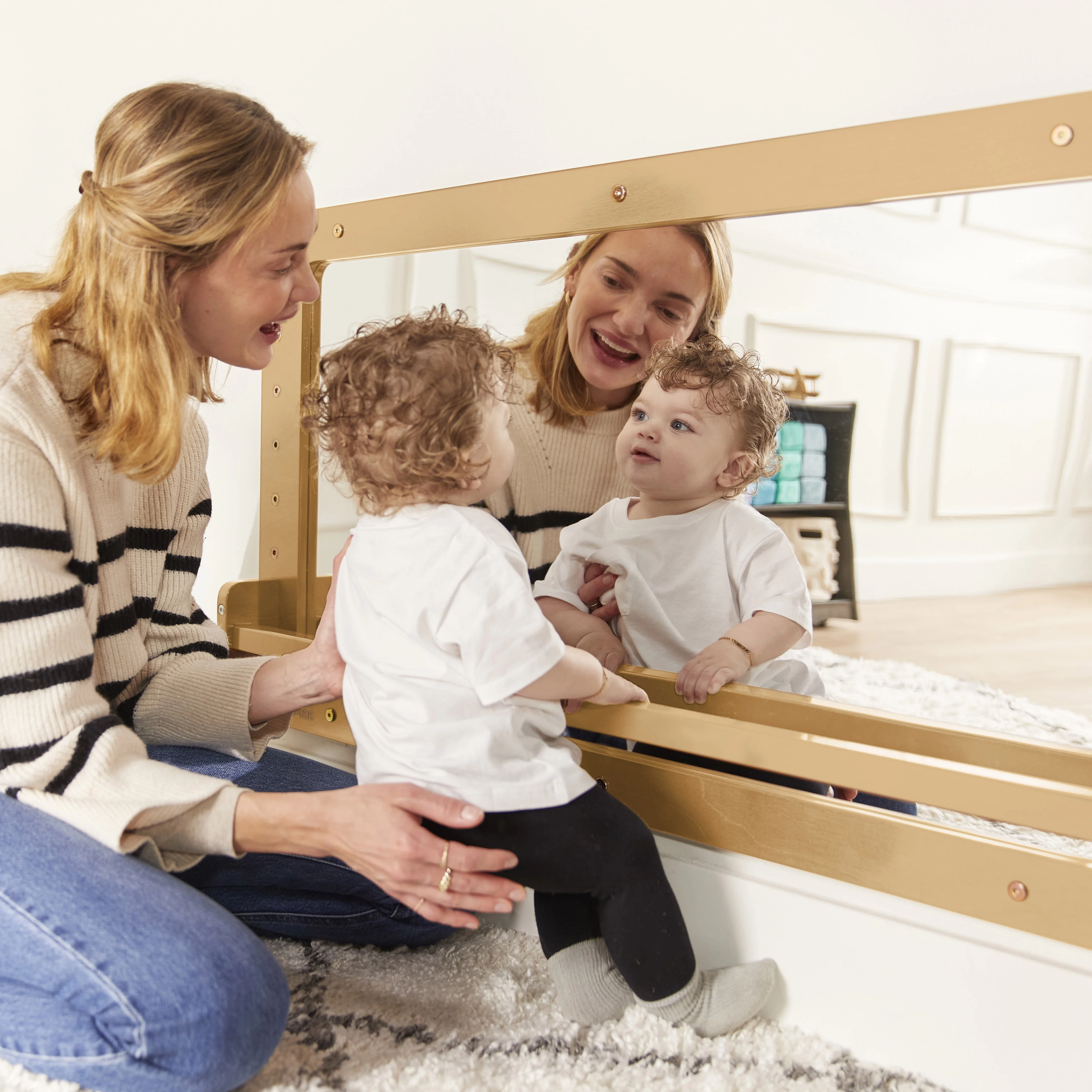 ECR4Kids Wall-Mounted Coordination Mirror, Natural - Image 11