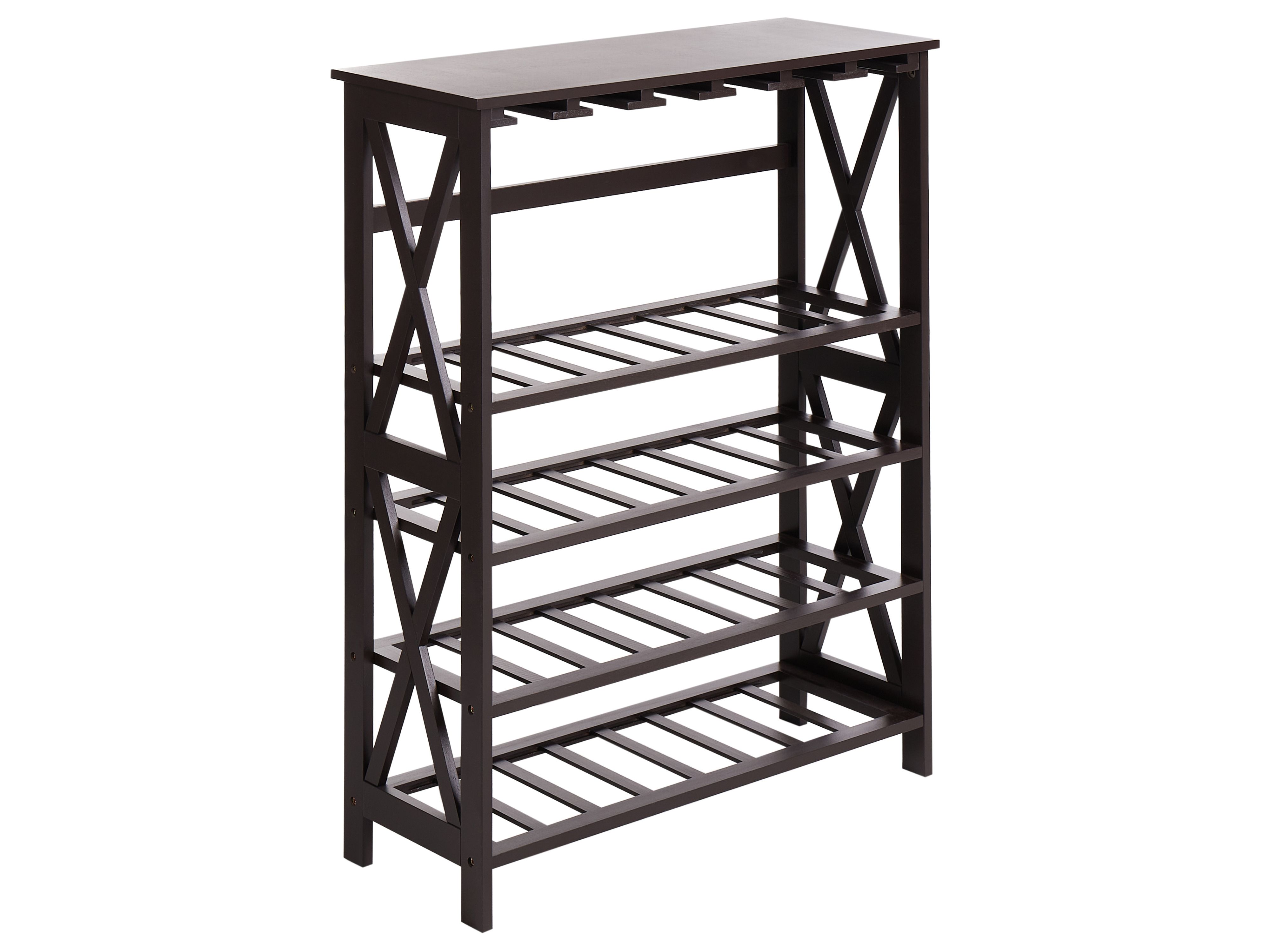 Wine Rack ROTHESAY Dark Brown