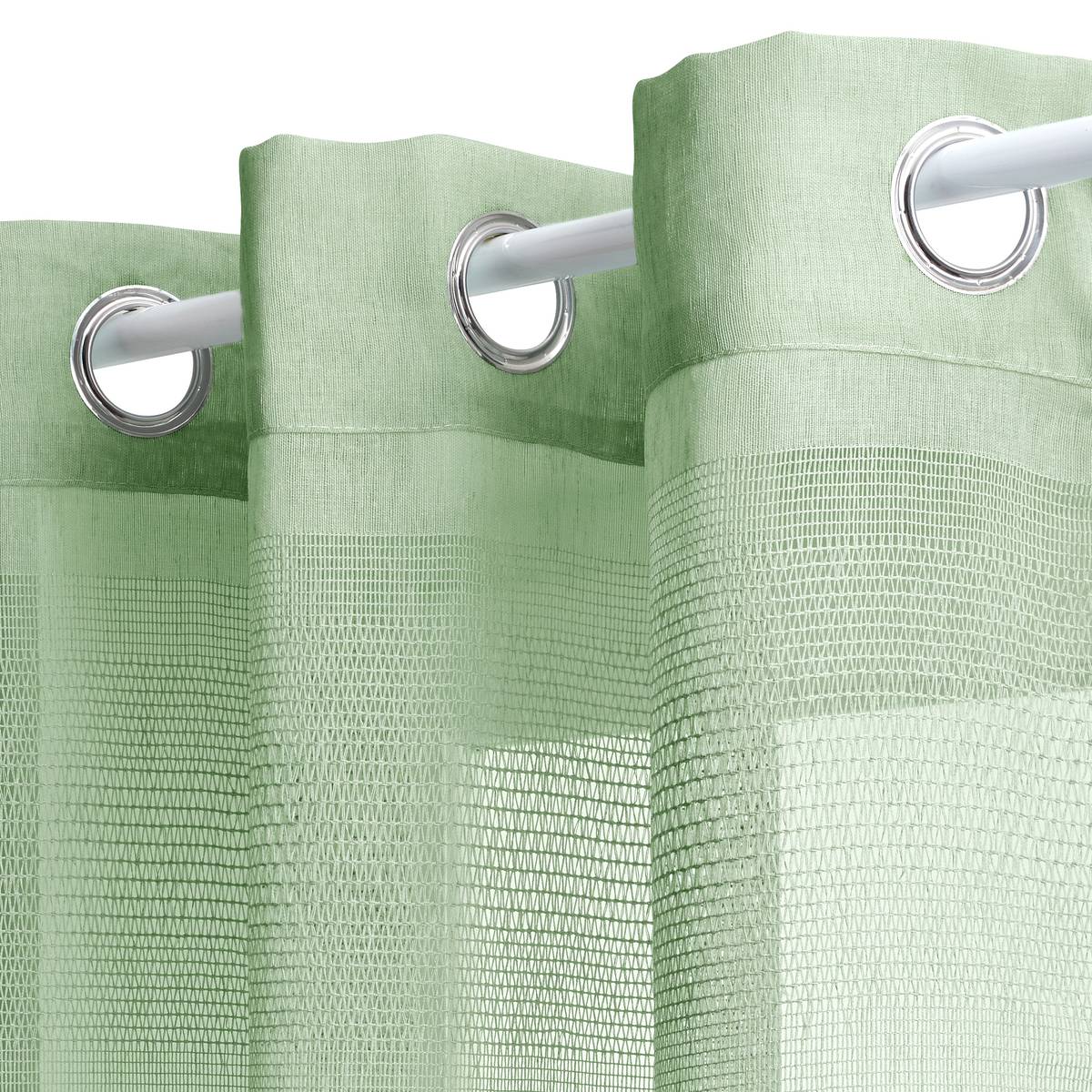 Sheer Curtain "Sab" Celadon Green, 240x140 cm