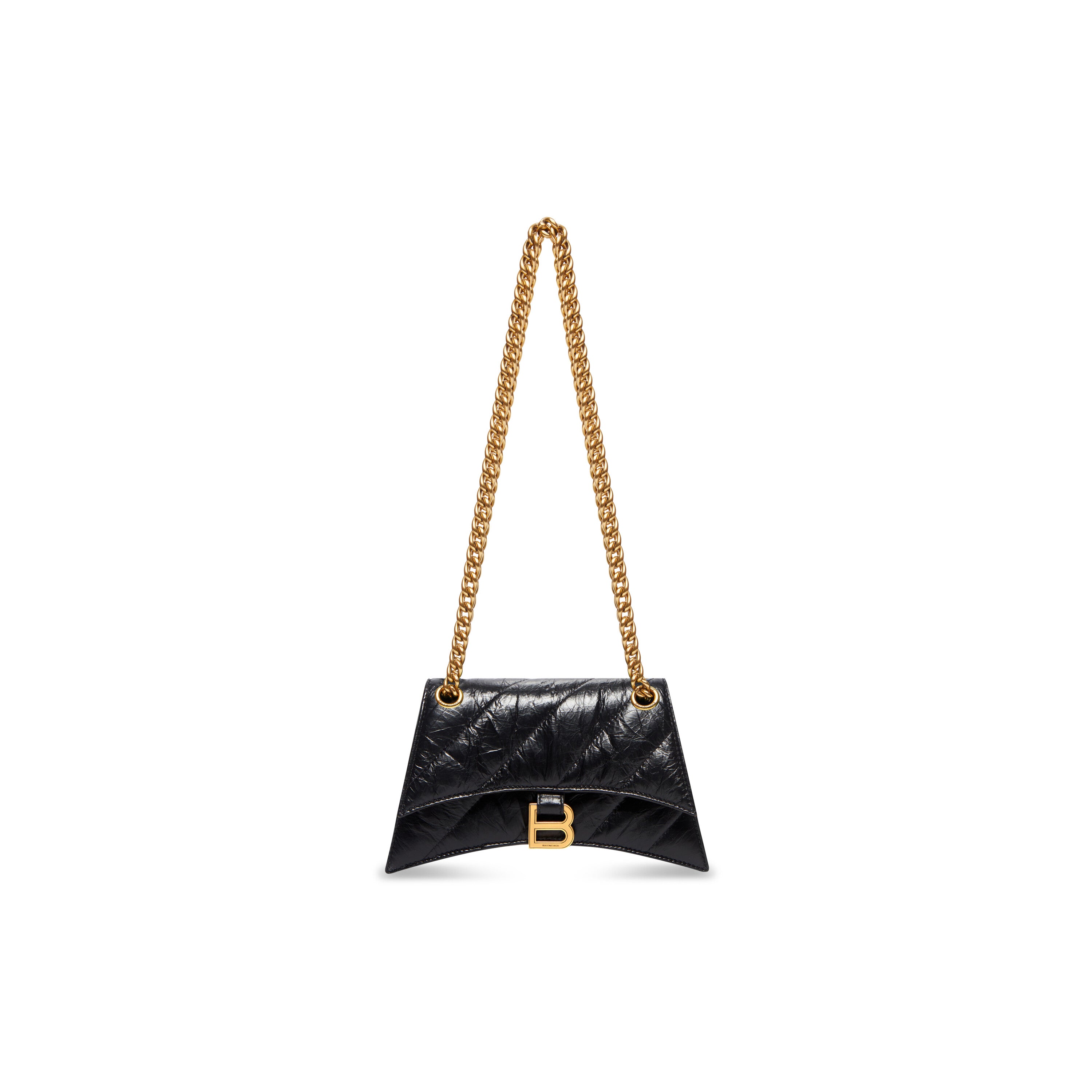 WOMEN'S CRUSH XS CHAIN BAG QUILTED IN BLACK - Replicaclubs