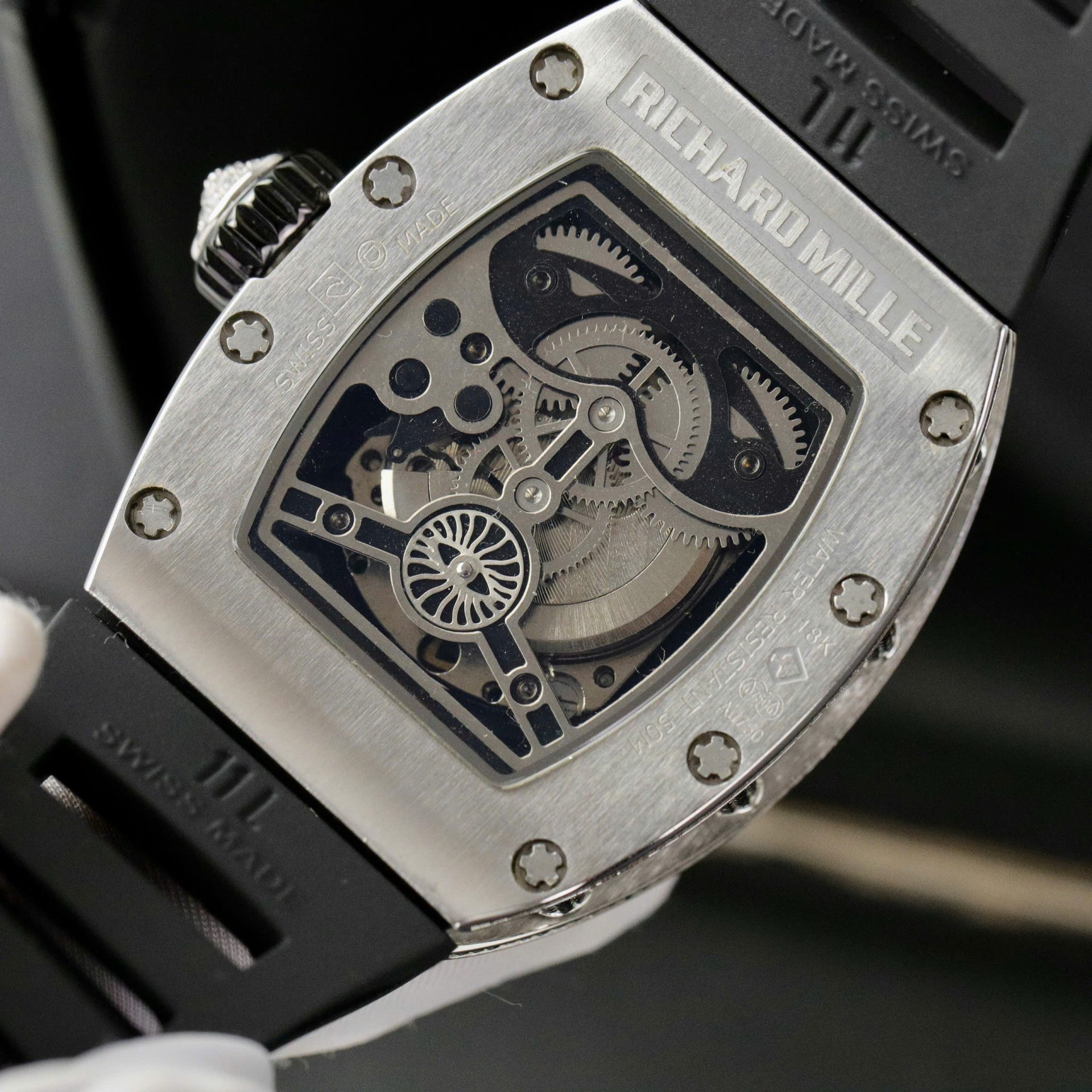 Richard Mille Replica Watch Rubber Strap Black 42mm - Top club