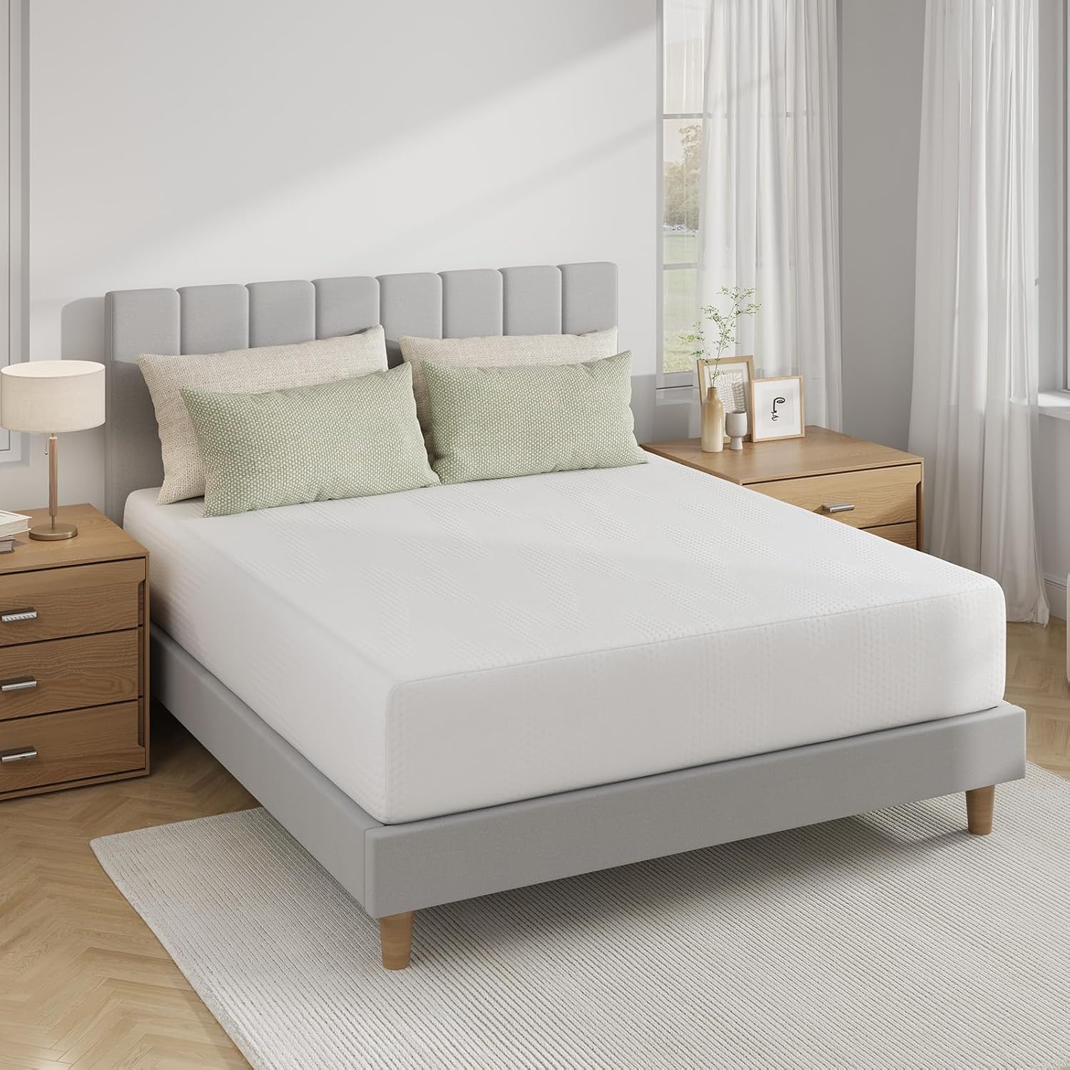 Novilla King Size Mattress, 12 inch King Mattress in a Box, Gel Memory Foam Mattresses for Cooling Night Sleep, Comfort Support and Pressure Relief, CertiPUR-US Certified