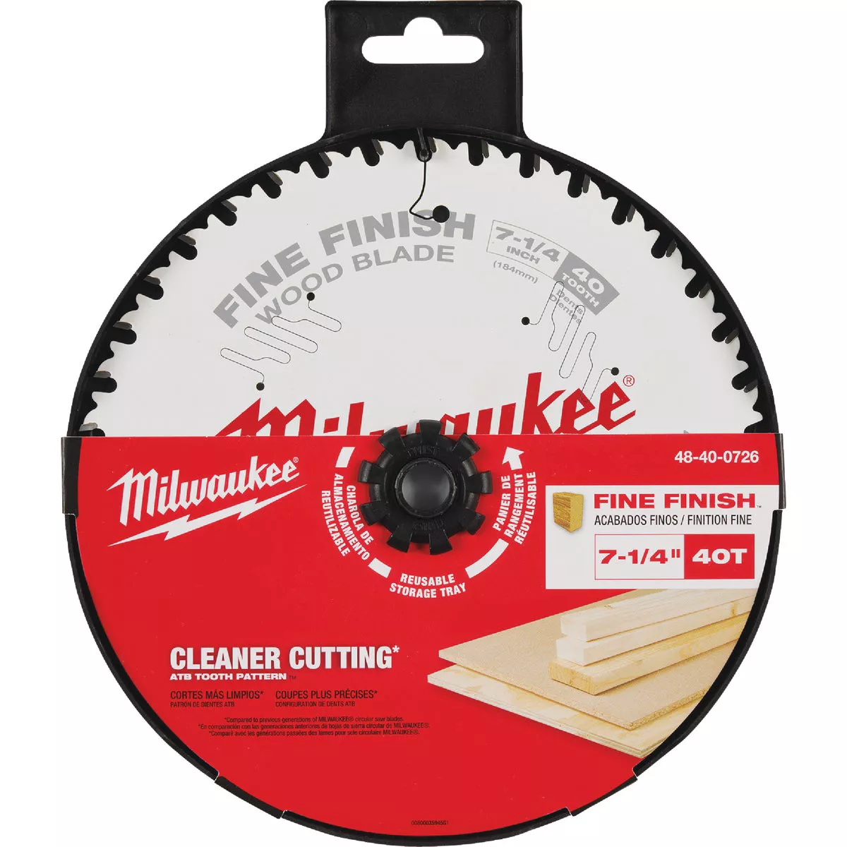 Milwaukee 7-1/4 In. 40-Tooth Fine Finish Circular Saw Blade