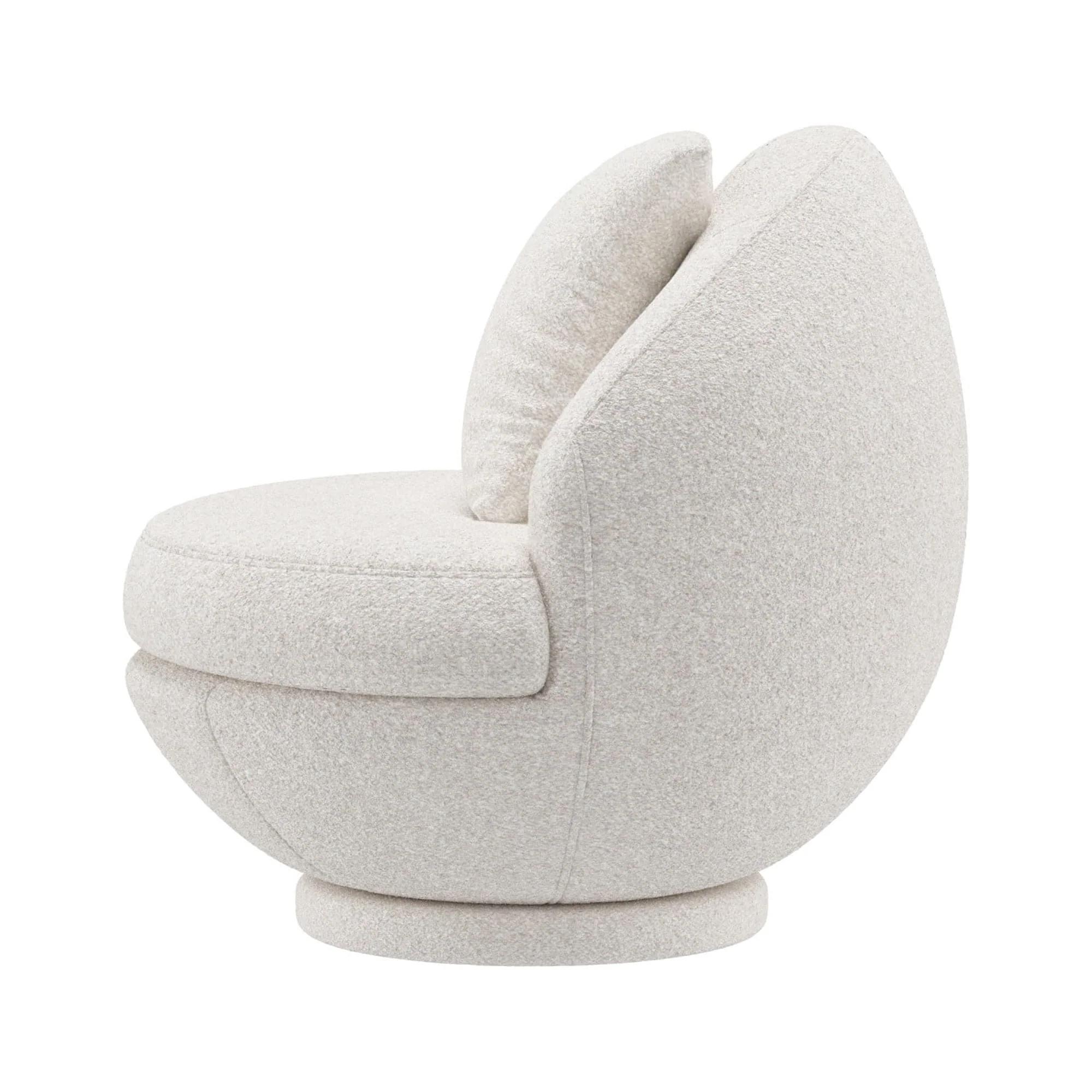 Hillsdale Boulder Upholstered Swivel Storage Chair, Ash White - Image 11
