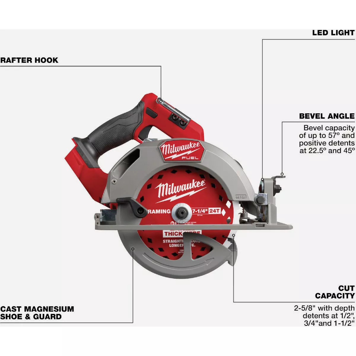 Milwaukee M18 FUEL Brushless 7-1/4 In. Cordless Circular Saw (Tool Only)