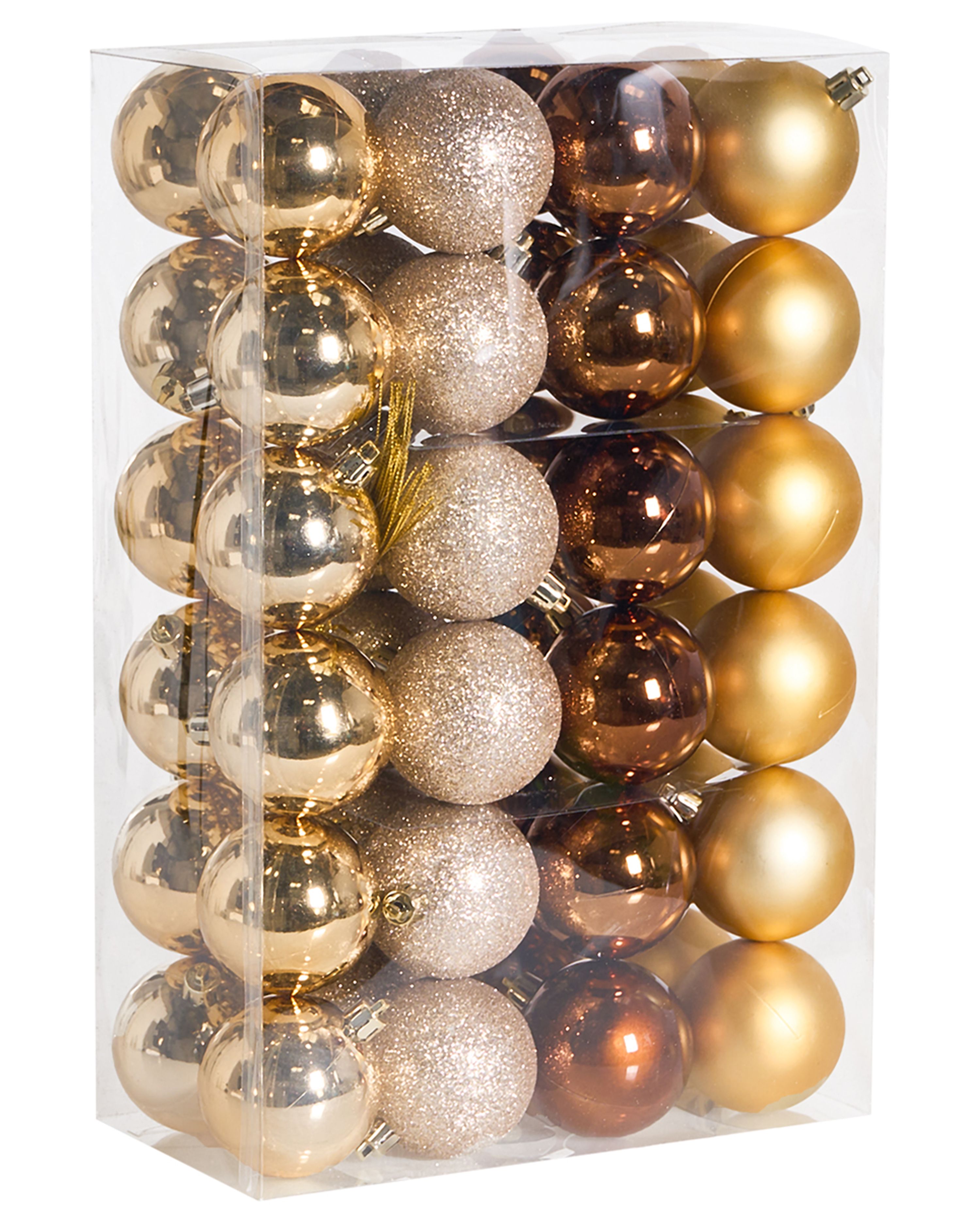 Set of 48 Baubles KOLIMA Gold
