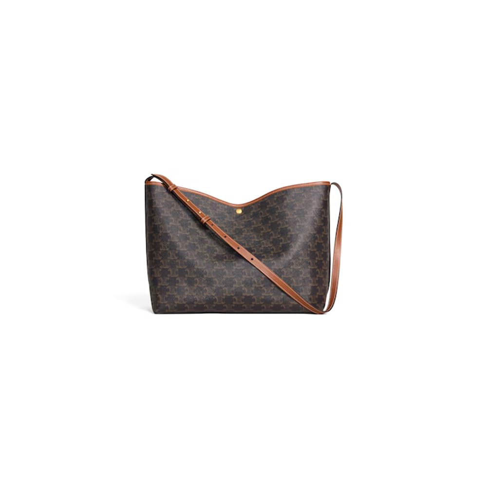 Celine SOFT SHOPPER BAG IN Triomphe Canvas and Calfskin1:1High-quality replica
