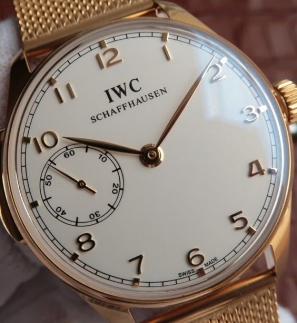 Replica IWC YLF Portuguese IW5242 RG Mesh Bracelet A52010 - Top club