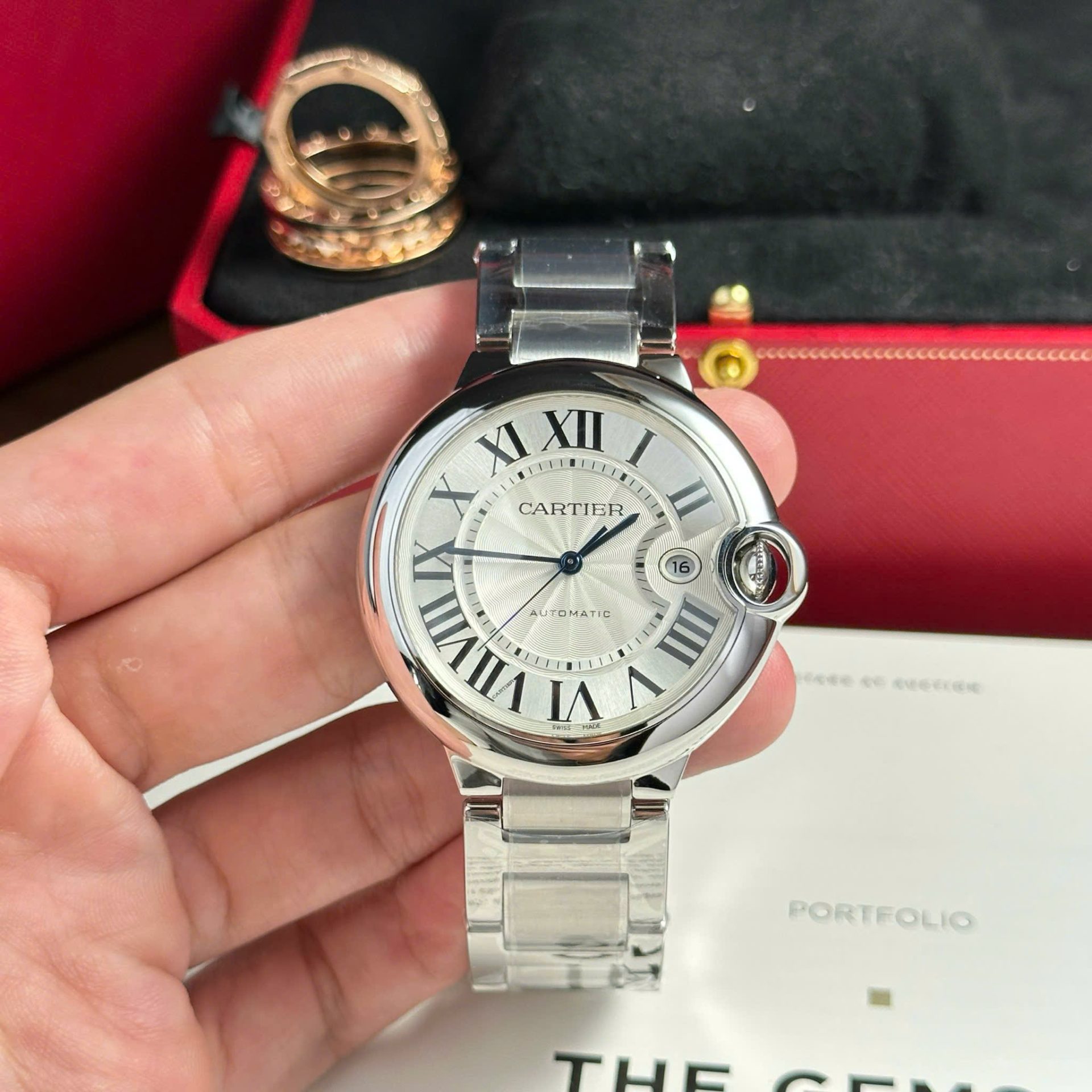 Cartier Ballon Bleu Replica 11 Watch White Dial Metal Wire AF Factory 42mm - Top club