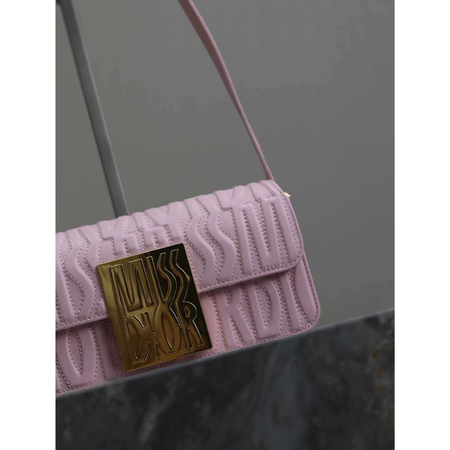 Miss Dior Flap Bag Pale Pink For Women 22cm/8.5in – M2610UBOS_M05N1:1High-quality replica