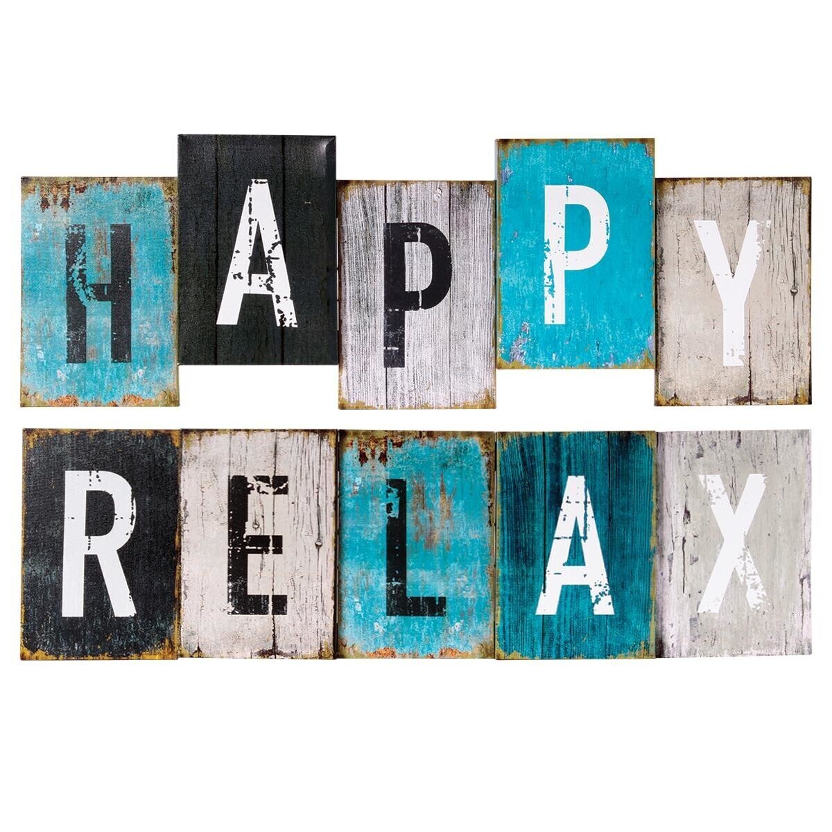 Printed canvas"Happy" 26x75 cm