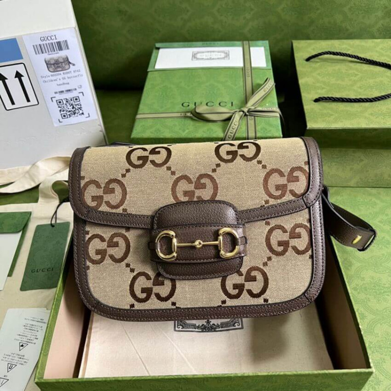 Replica Gucci Horsebit 1955 Shoulder Bag With Jumbo Gg 6022041:1High-quality replica