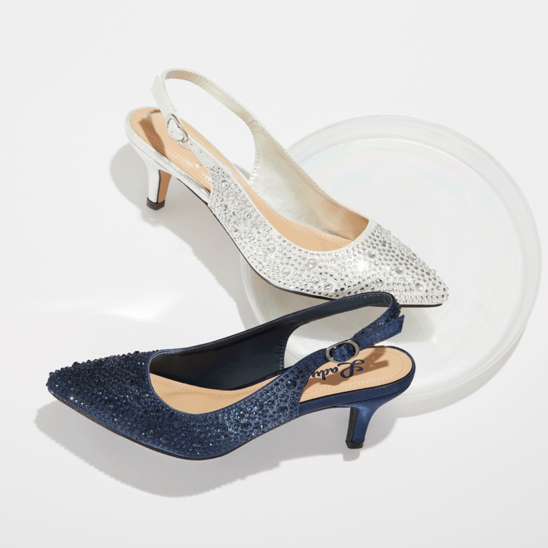Lady Couture Onyx Slingback - MIDNIGHT VELVET CATALOG