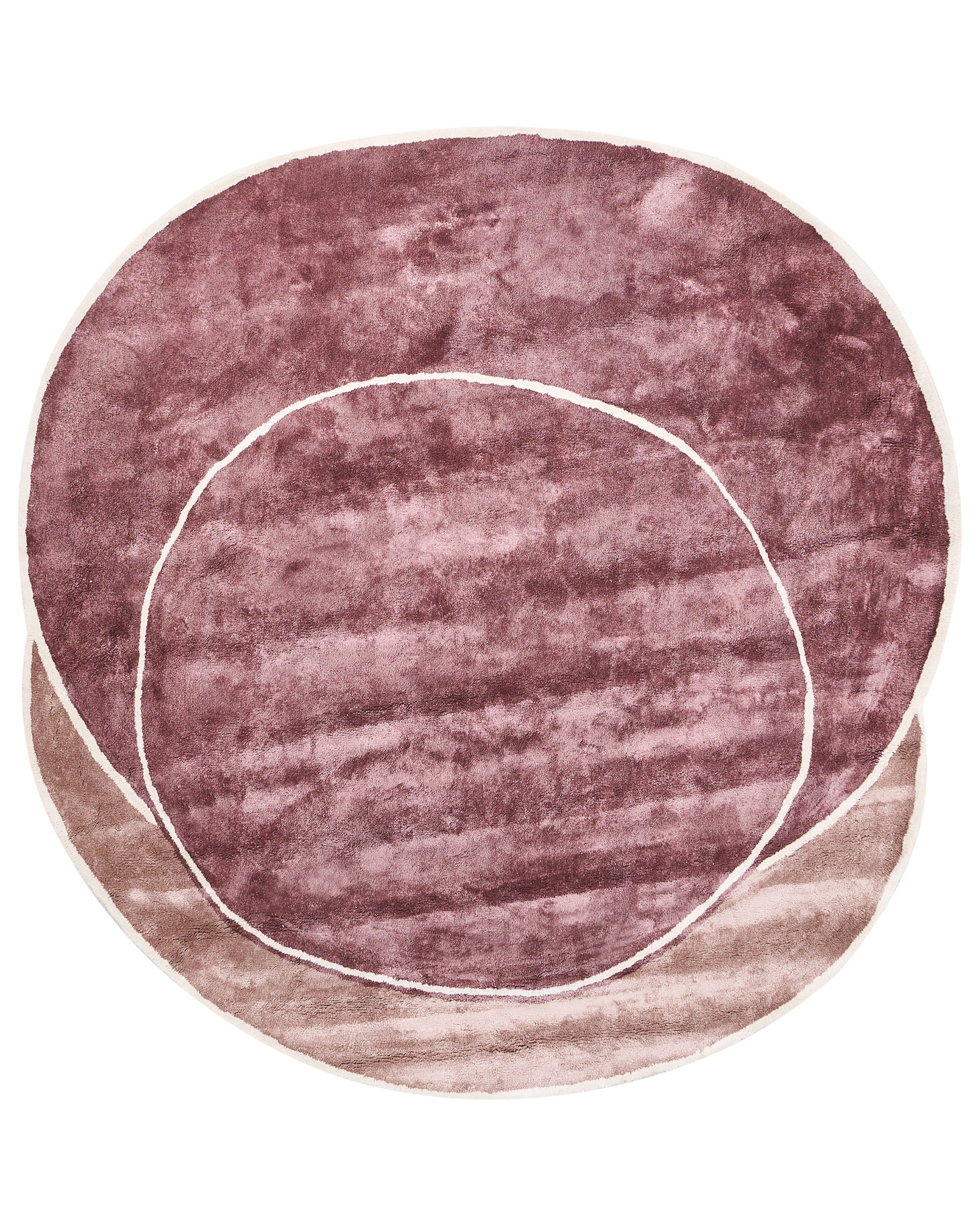 Rug KANRACH Pink 200 x 200 cm Viscose