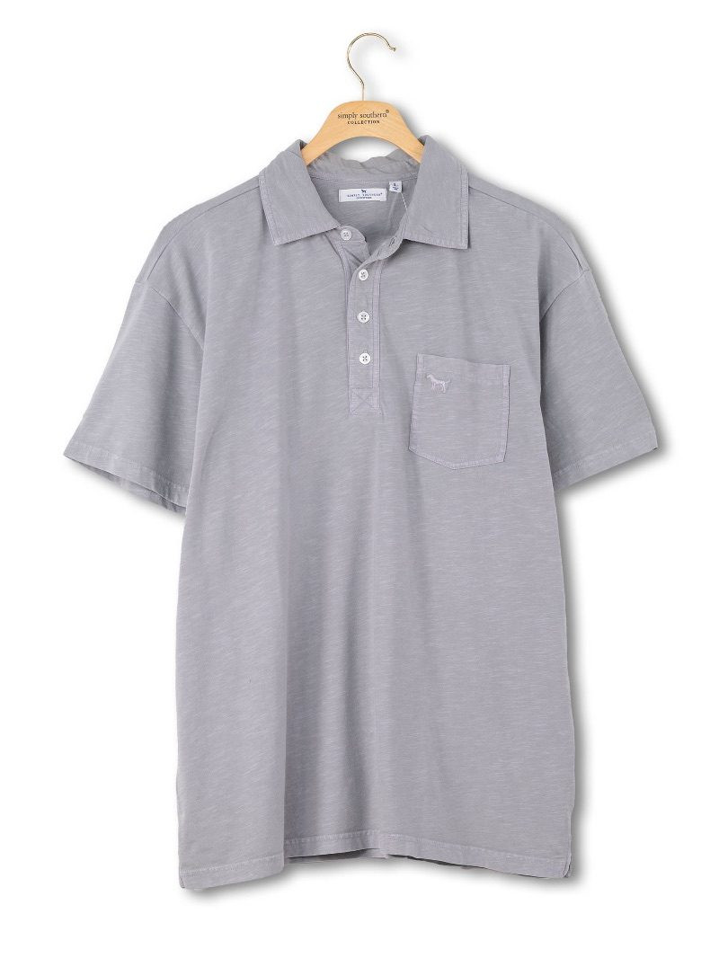 0126-MN-POLO-SEA-SILVER - Simply Southern Outlet