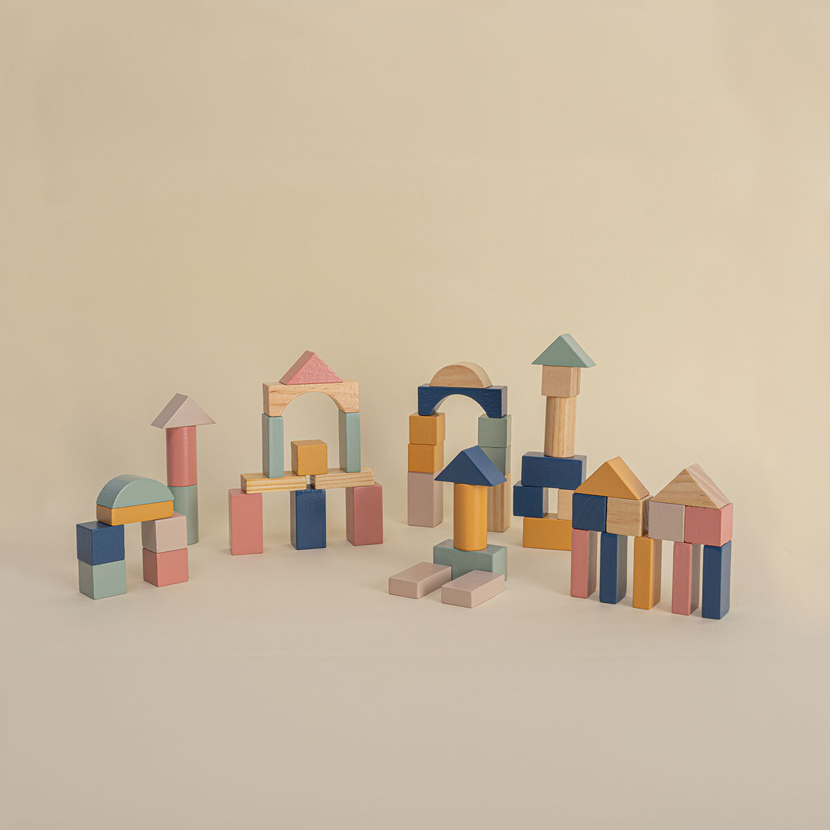 Cube set Wood, h.15,5 cm