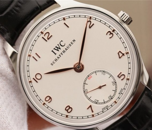 Replica IWC ZF Portuguese IW5454 White Dial Leather Strap RG Hand - Top club