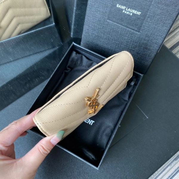 YSL MONOGRAM SMALL ENVELOPE WALLET IN - Tidelocker Bags Ru1:1High-quality replica