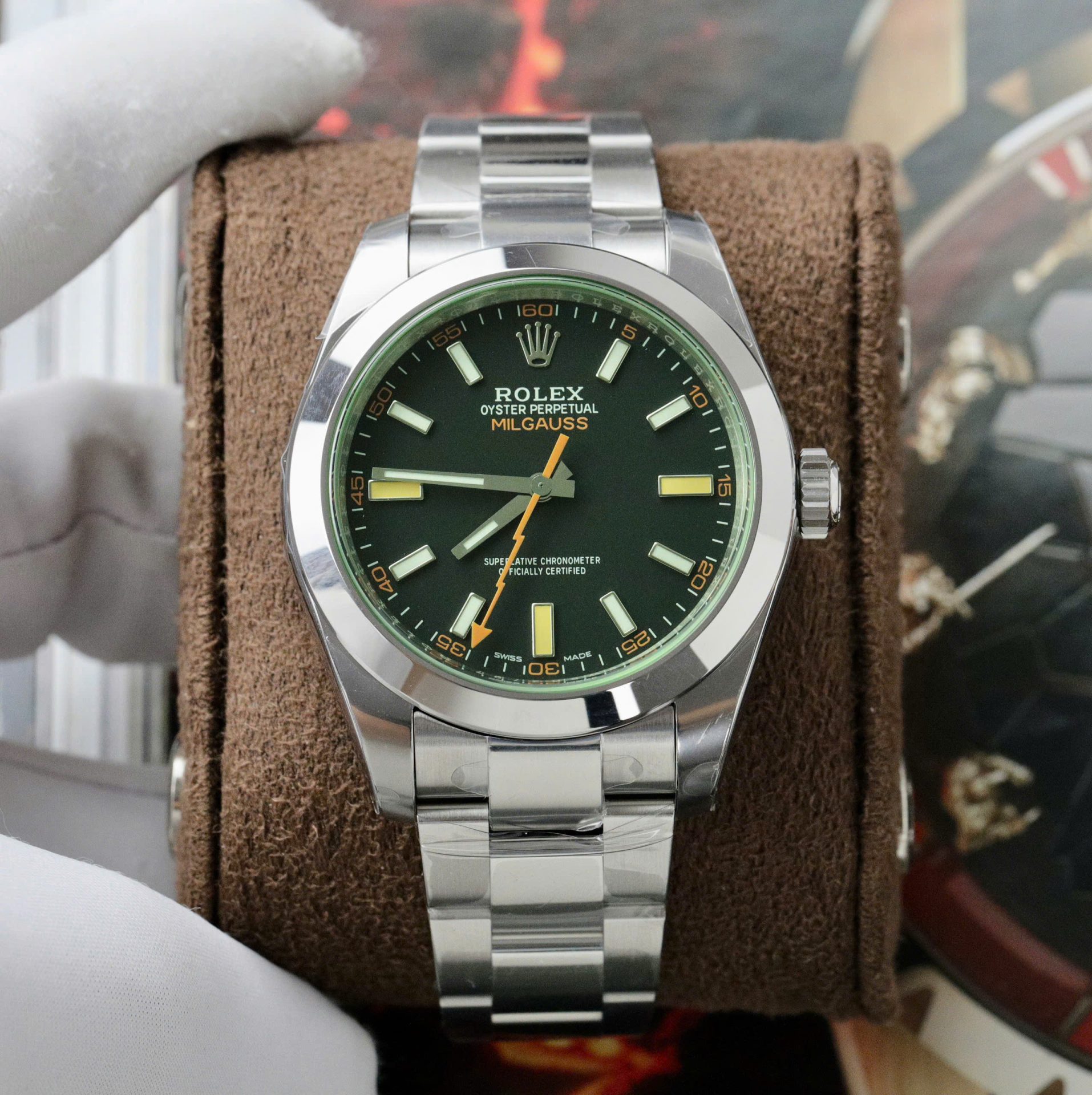 Rolex Milgauss 116400GV Best Replica Watch Oyster Strap VS Factory 40mm - Top club