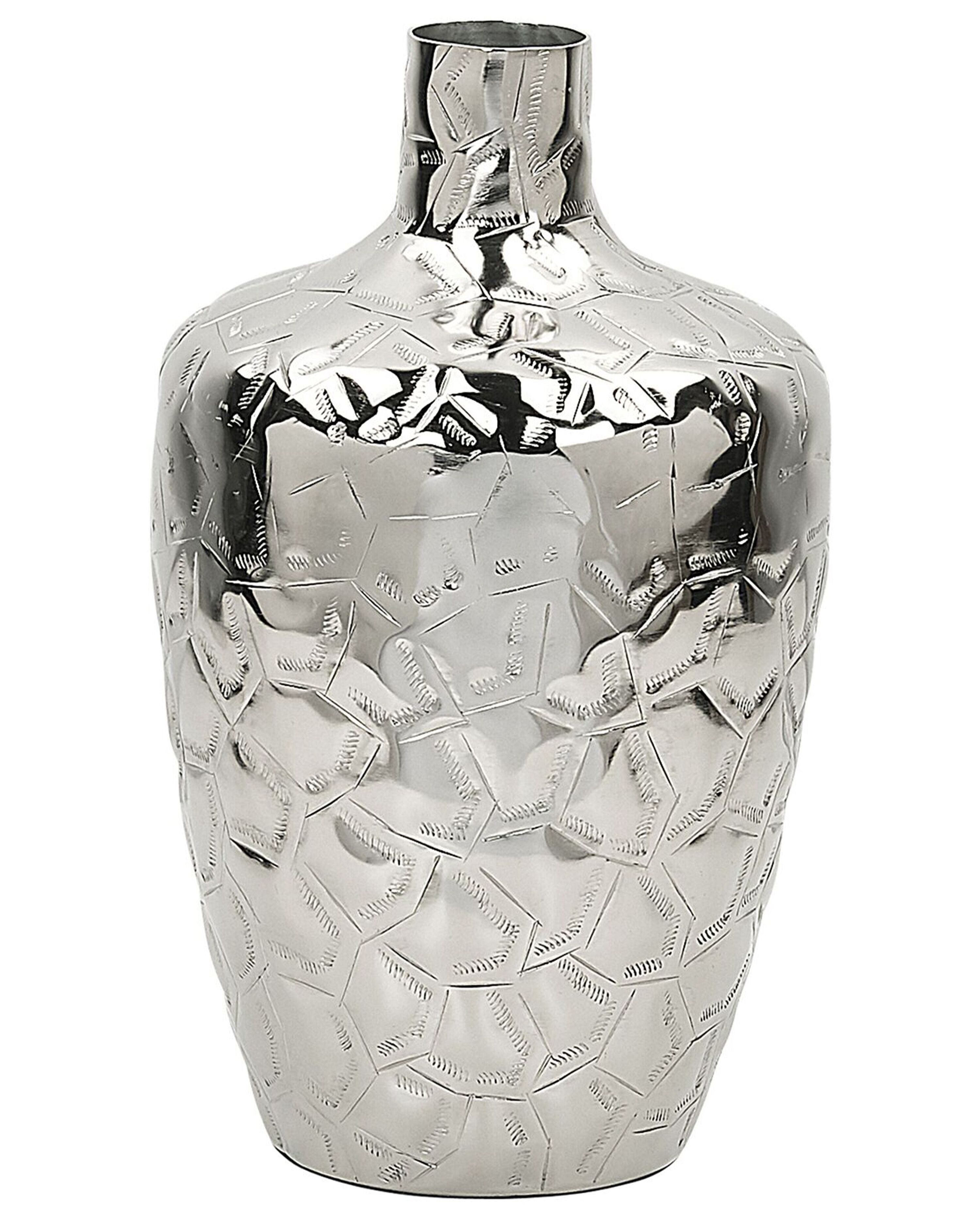 Flower Vase INSHAS Metal 33 cm Silver