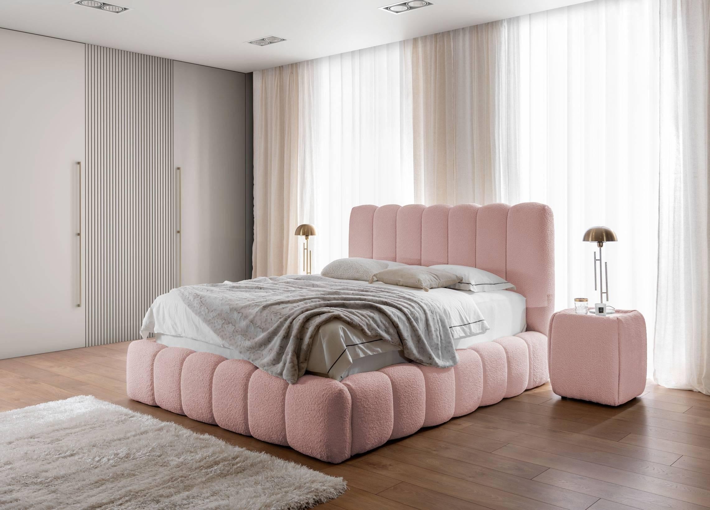 Blokker Dawn Bedframe met Opbergruimte - 180 x 200 cm - Oudroze