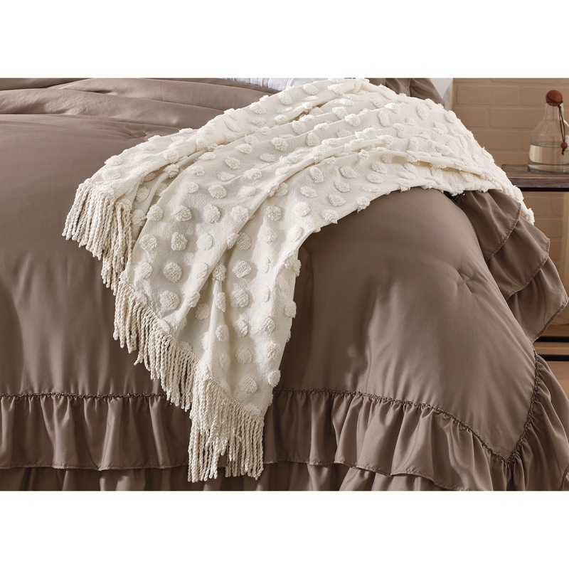 Chenille Dot Throw - MIDNIGHT VELVET CATALOG