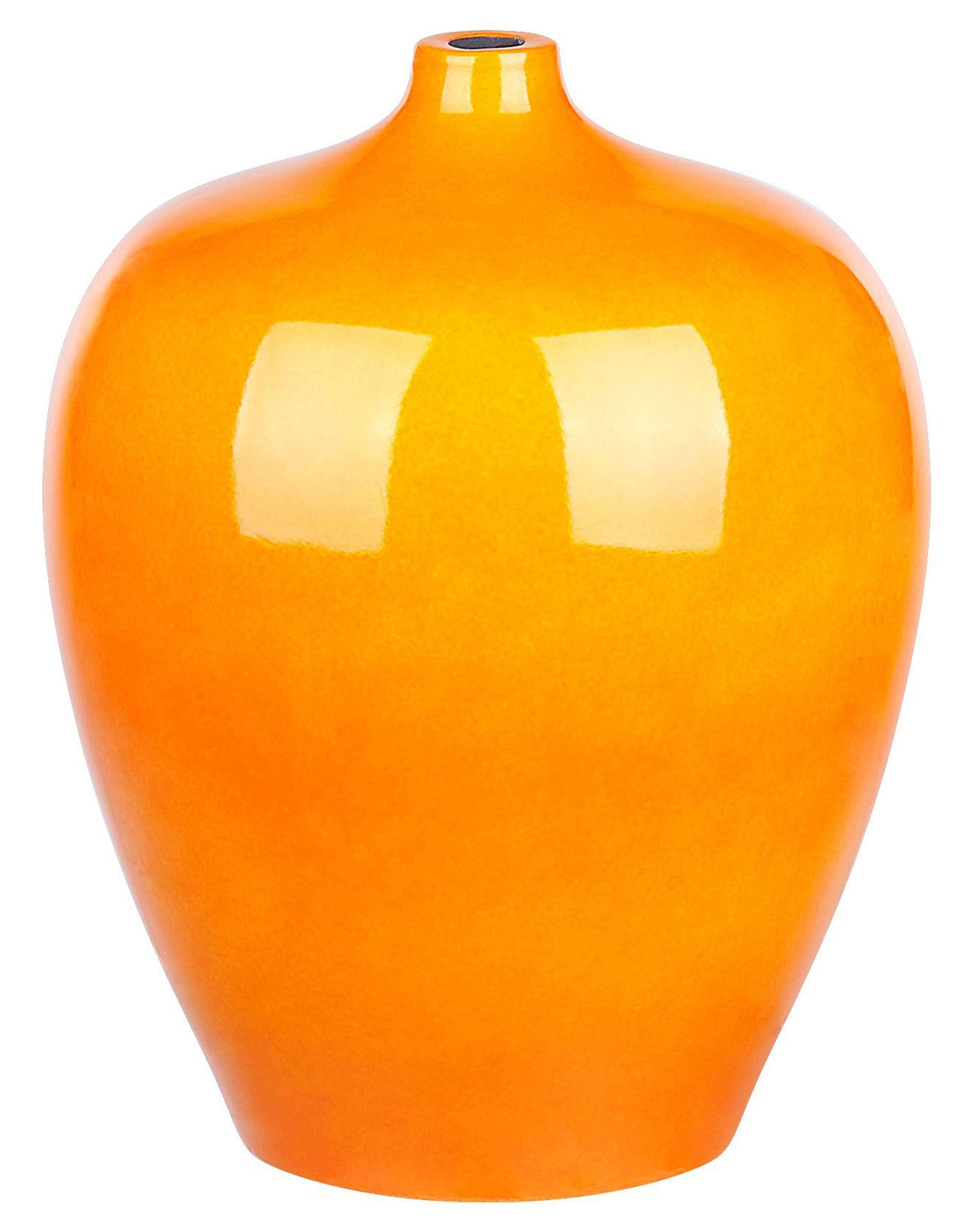 Flower Vase TERRASA Ceramic 37 cm Orange