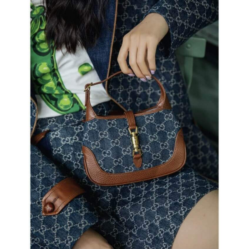 Replica Gucci Denim Jackie 1961 Mini Shoulder Bag 637092