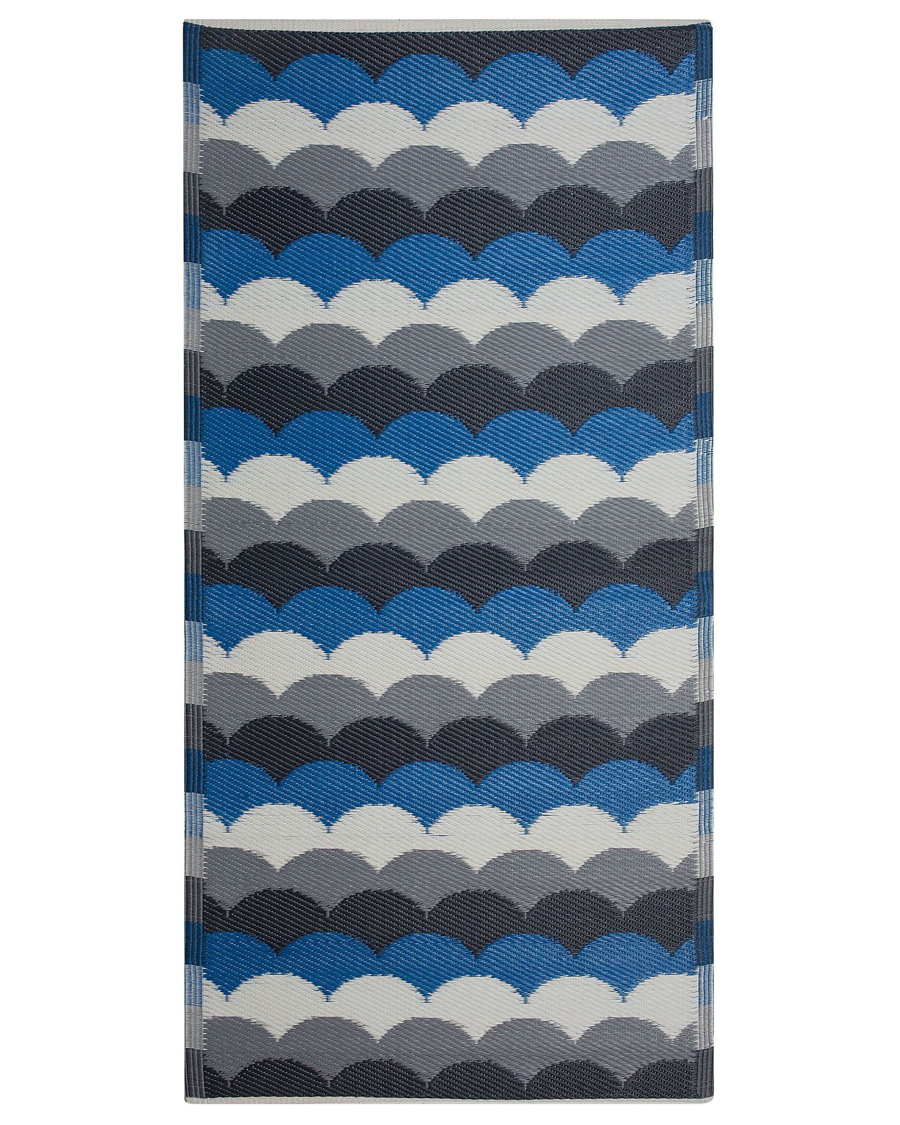 Outdoor Rug BELLARY Blue 90 x 180 cm