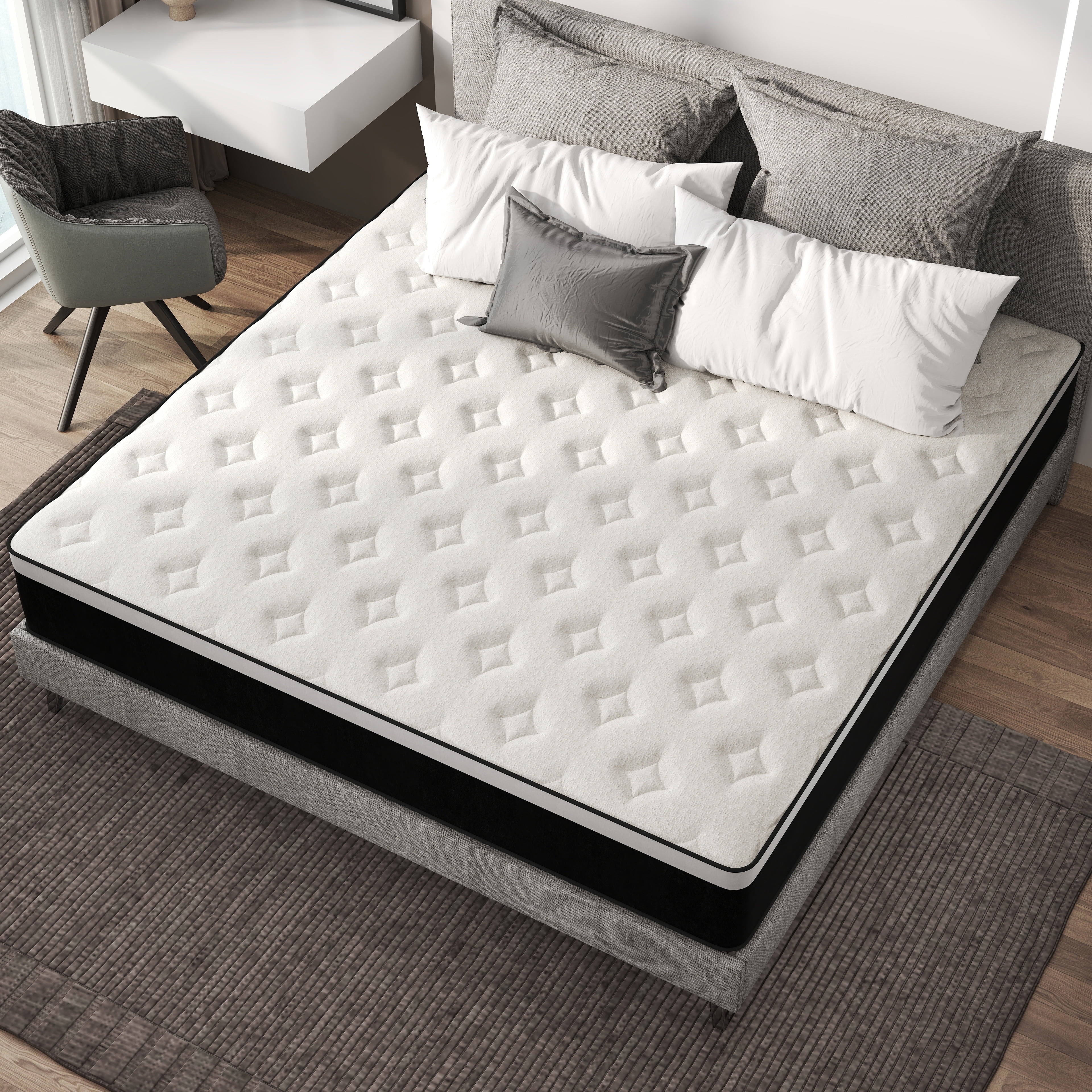 Mulinature 12 inch Full Mattress,Hybrid Mattresses Medium Firm in a Box - Image 3