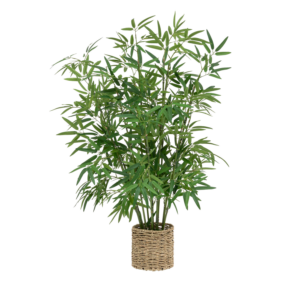 Artificial bamboo, natural pot H.100 cm
