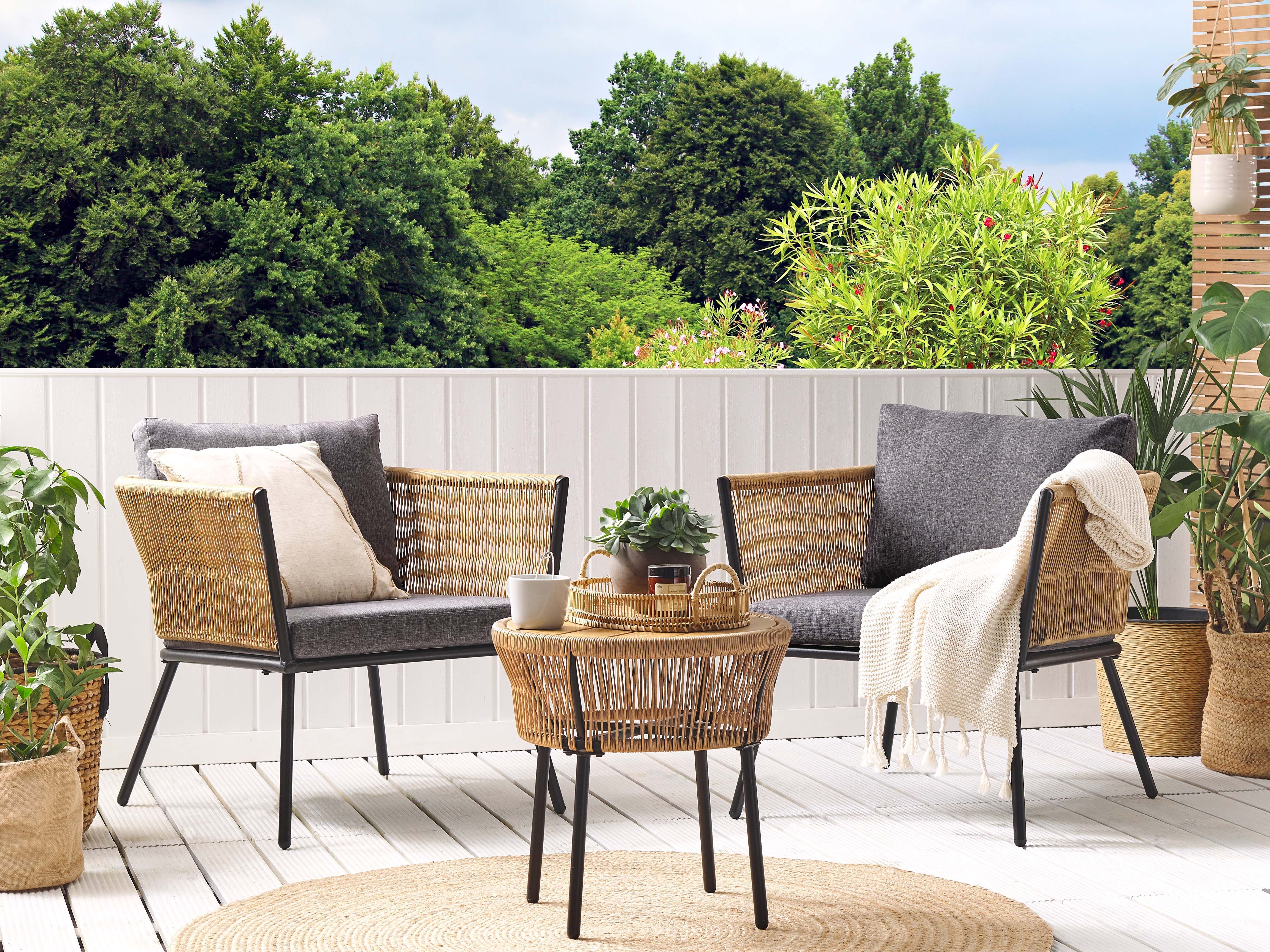 Outdoor Cushion Cover Set GARGANO Dark Grey