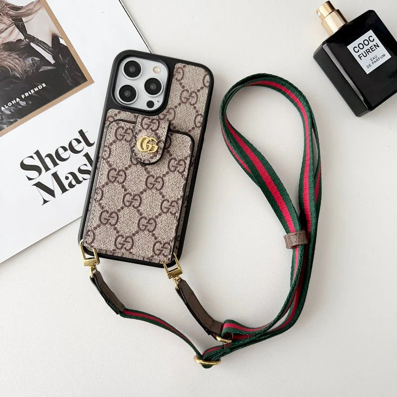 GG Card Bag Crossbody Chain iPhone Case - Wholesale & Influencer