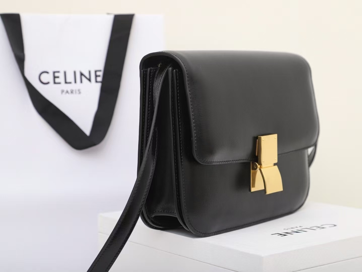 Celine Liege Classic Box Flap Bag